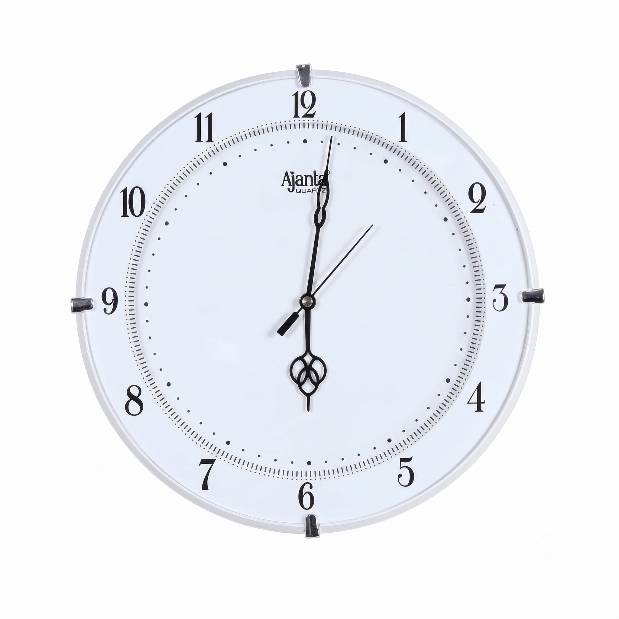 ajanta 11 inch designer wall clock tic toc analog clock for home | 11 inch designer wall clock with classic tic toc movement and clear analog display for home office bedroom and living room