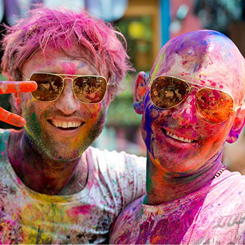 Color Blaze Holi Colored Powder - 5 Lbs Of Each Color - Pink, Orange, Yellow, Green, Blue, Purple - For Toss, Rangoli, Fun Run, War, Party & Festival - Pack Of 6 Bags - 30 Pounds In Bulk #TOP7