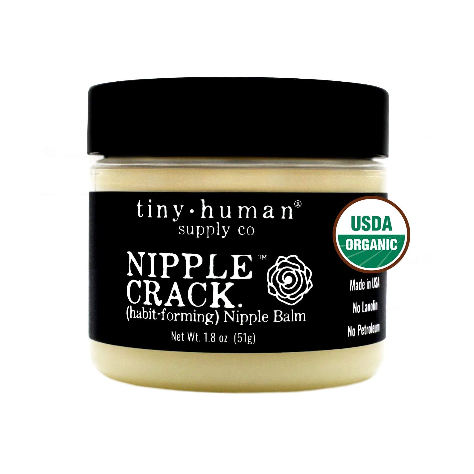 Crema orgánica para pezones, bálsamo para pezones agrietados sin lanolina, ideal para madres lactantes, sin necesidad de enjuagar, seguro para el bebé y la mamá.