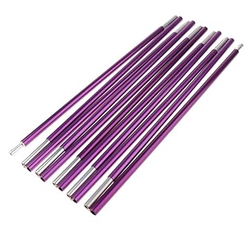 STORE99 Outdoor Camping Replacement Canopy Porch Tent Poles for Tarp Tent Cover Awning 320cm Fuchsia