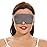 ALASKA BEAR Sleep Mask for Side Sleepers Patented Design, Cup-Shaped and Extra-Soft, 100 Blackout Eye Mask Shades Cover for Men and Women Home or Travel, Machine Washable, Dark Grey