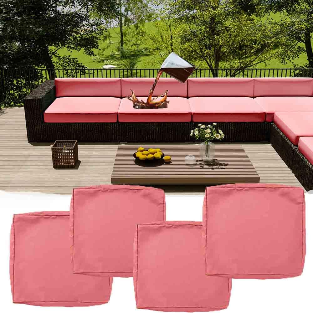 Housse de coussin imperméable extérieur 55x45 pour raviver votre salon de jardin en rotin