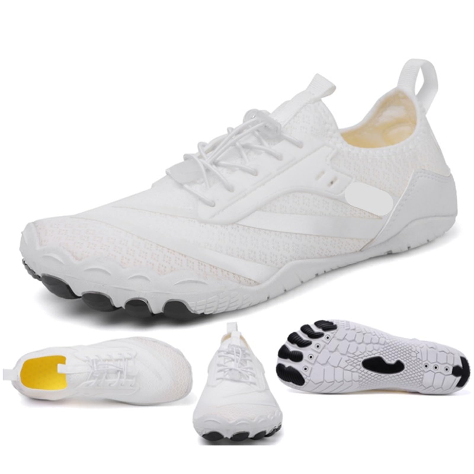 Scarpe estive ultraleggere da Uomo, Scarpe da Acqua Antiscivolo da Esterno, Scarpe da Ginnastica Traspiranti a Piedi Nudi da Donna(Gray,12)