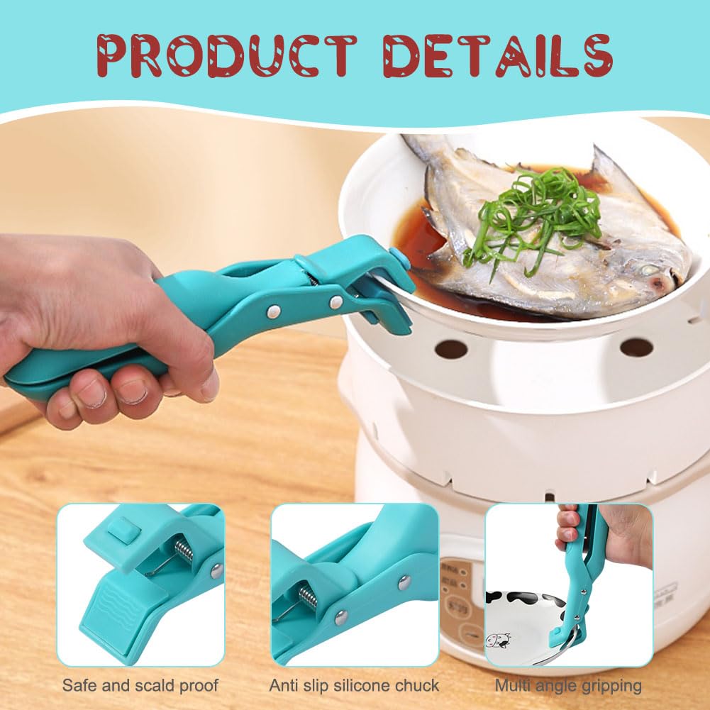 Lot De 2 Pinces Anti-brûlures En Inox – Pour Bols Chauds, Casseroles, Bocaux, Poignée Ergonomique