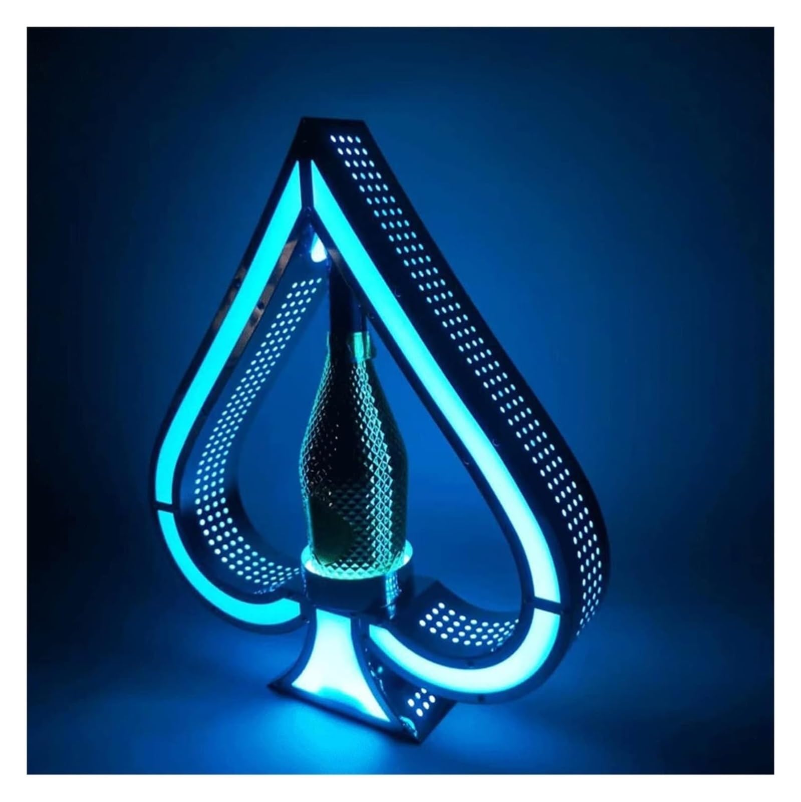 Presentatore for bottiglie di champagne a LED - Espositore for bottiglie VIP di champagne Ace of Spades for bar, hotel, discoteche, ville e feste private