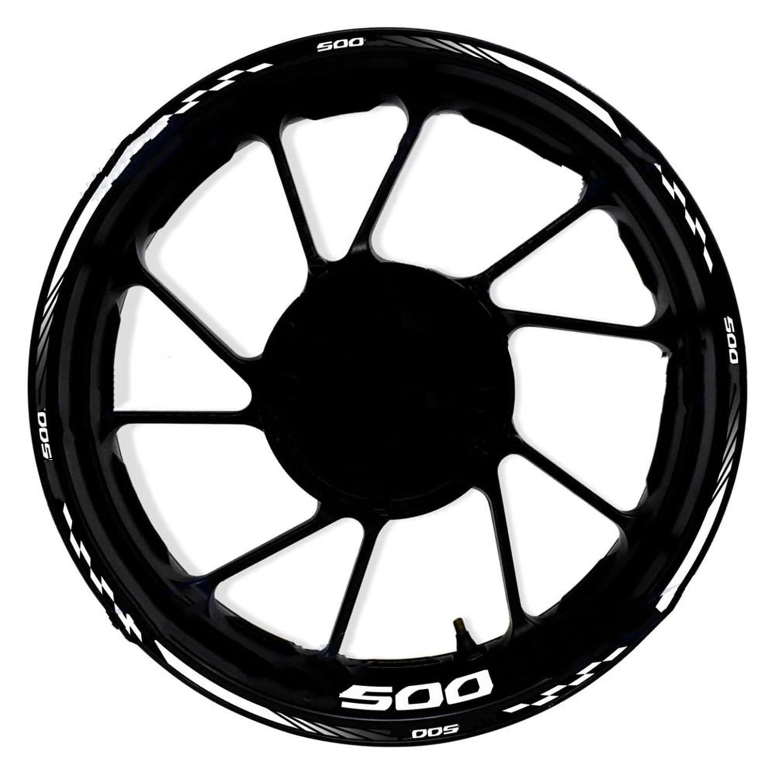 Motorcycle Front Rear Wheel Hub 17 Inch Sticker Waterproof Reflective Rim Decal Stickers for CB500X