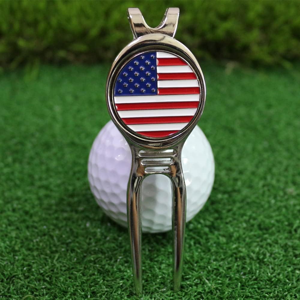 review Myartte Golf Metal Divot Repair Tool with 24.5 mm Ball Marker