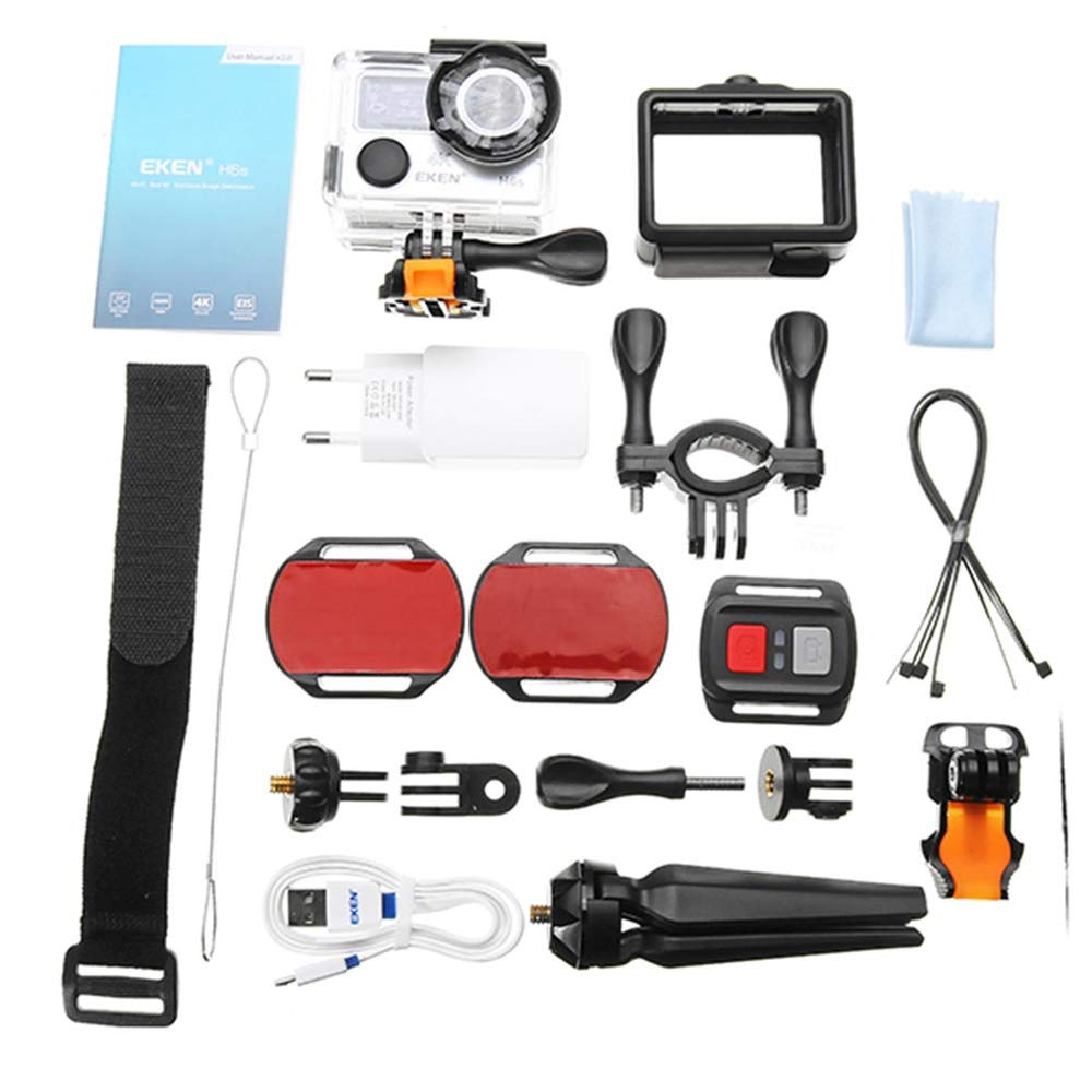 4Kアクションカメラタッチスクリーン170°広角フィッシュアイレンズ32GB