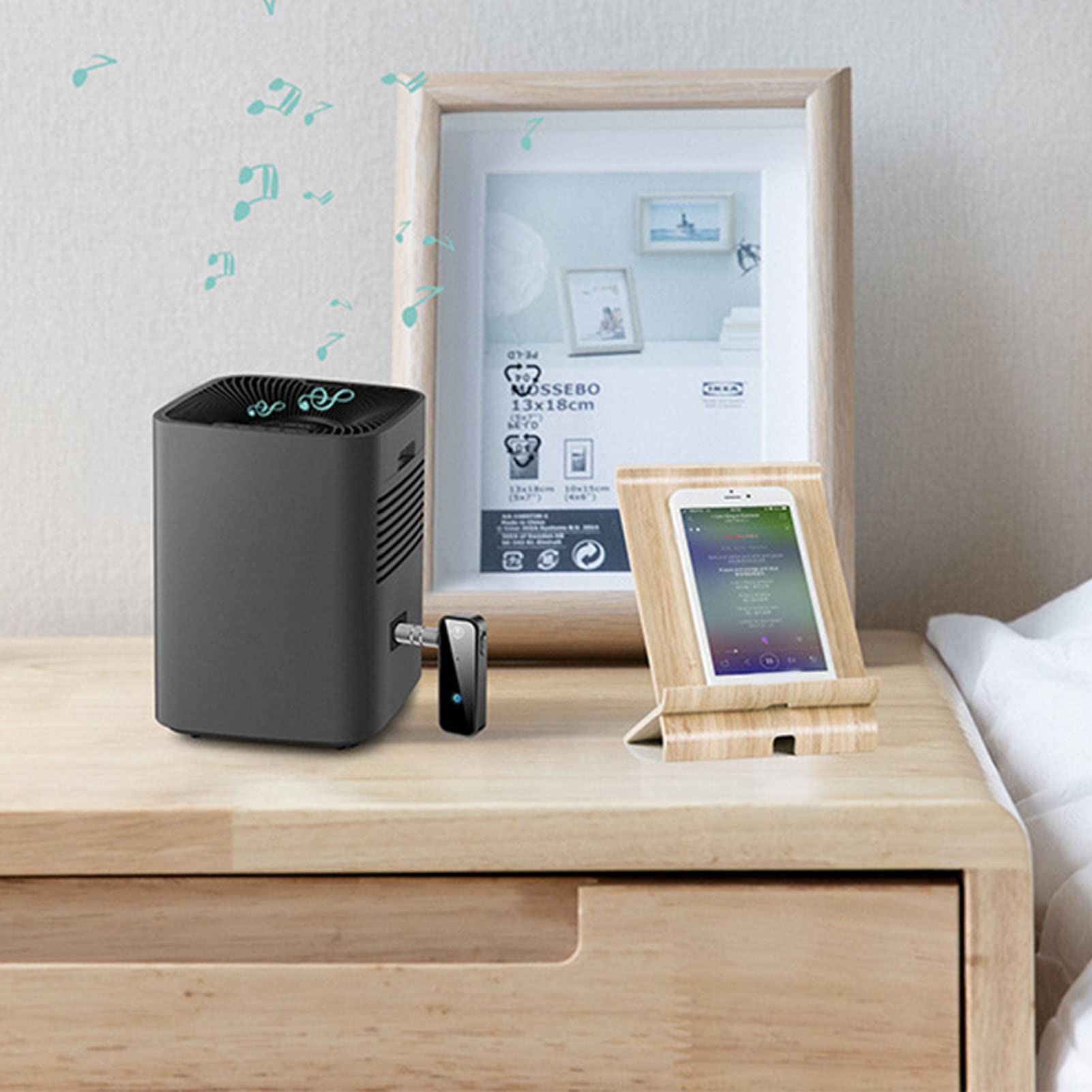 Yctze Bluetooth 5.0 odbiornik 3,5 mm interfejs 2 w 1 AUX zestaw - adapter AUX nadajnik samochodowy odbiornik z muzyką