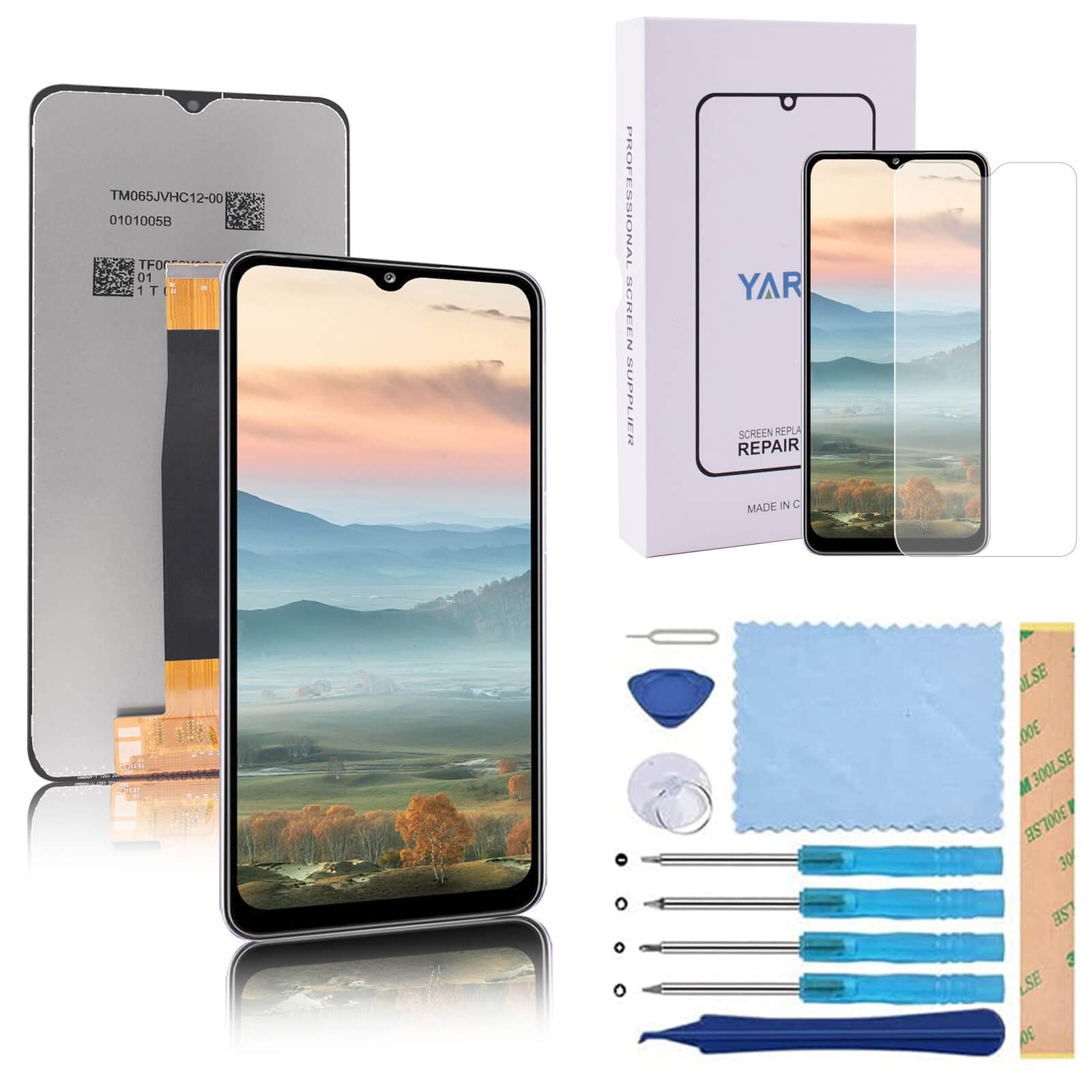 YARUI Screen Replacement Compatible with Samsung Galaxy A32 5G SM-A326B, with 1 Piece of Tempered Glass Screen Protector,Not for 4g Version