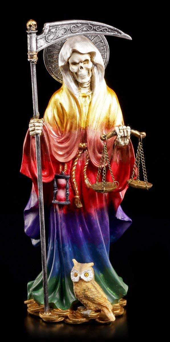 Santa Muerte Figura Colores del Arco Iris - la Santisima Muerte - Reaper Segador
