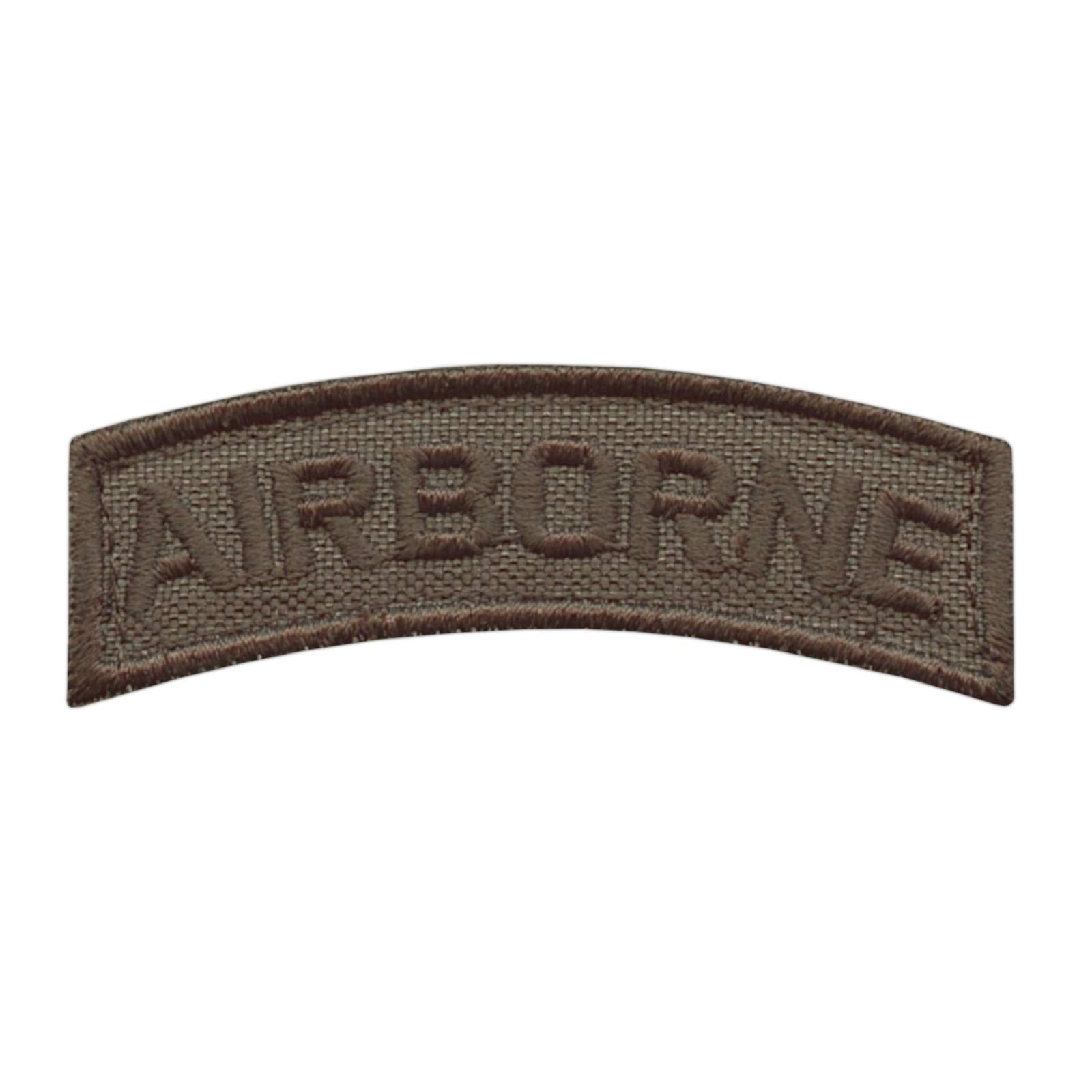 Patch Tactical Airborne Shoulder Tab Ranger Green – Écusson Velcro Moral US Army, Parfait Pour Airsoft, Uniforme & Collection