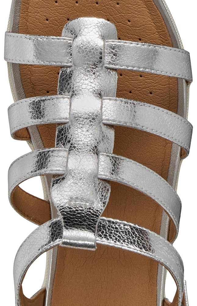Geox D Sandal Vega D, Sandalia Plana Mujer