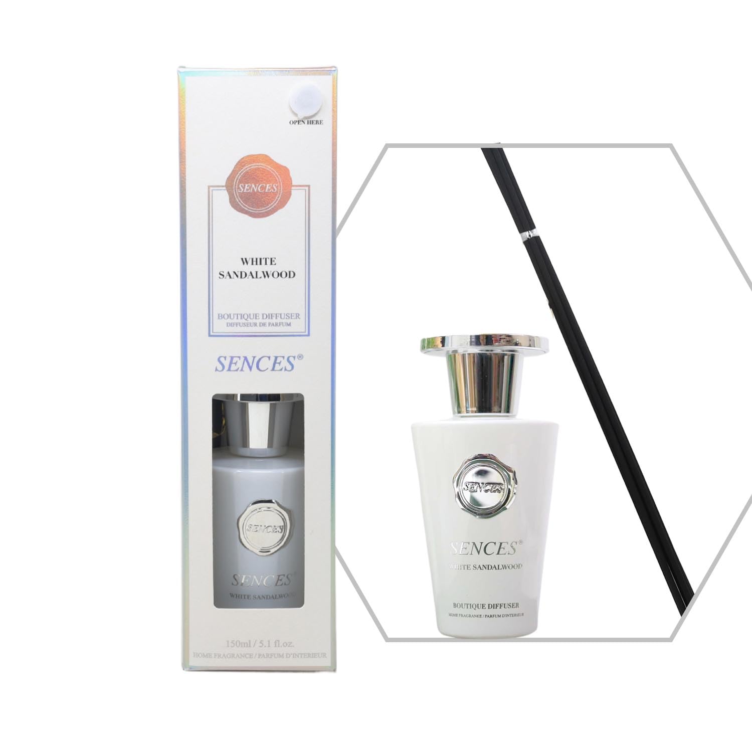 Baltus Sences Range Reed Diffuser 150ml - White Sandalwood