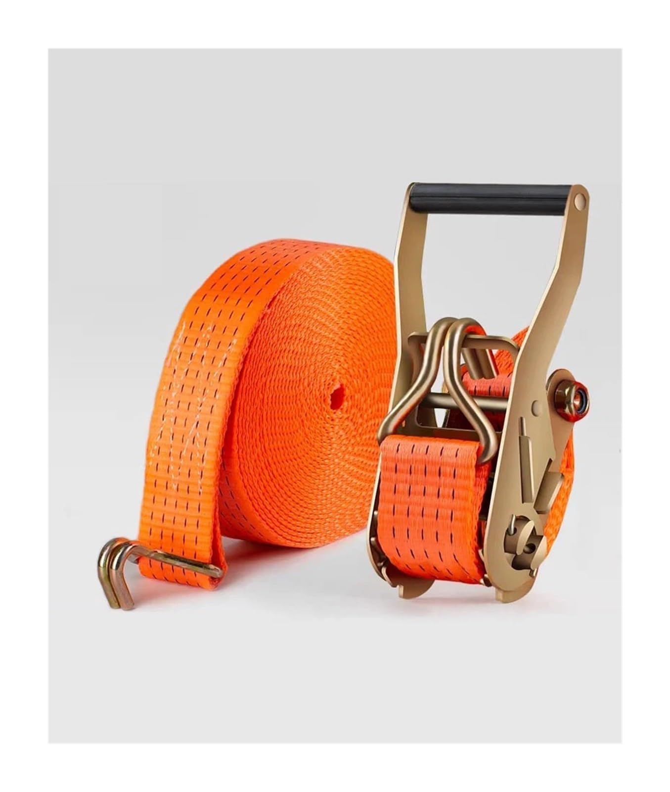Correas de Amarre de trinquete de Alta Resistencia con Ganchos Dobles, Correas móviles de Equipaje de elevación de Alta Resistencia for recuperación de Camiones y remolques(2200 cm/72.2 ft)
