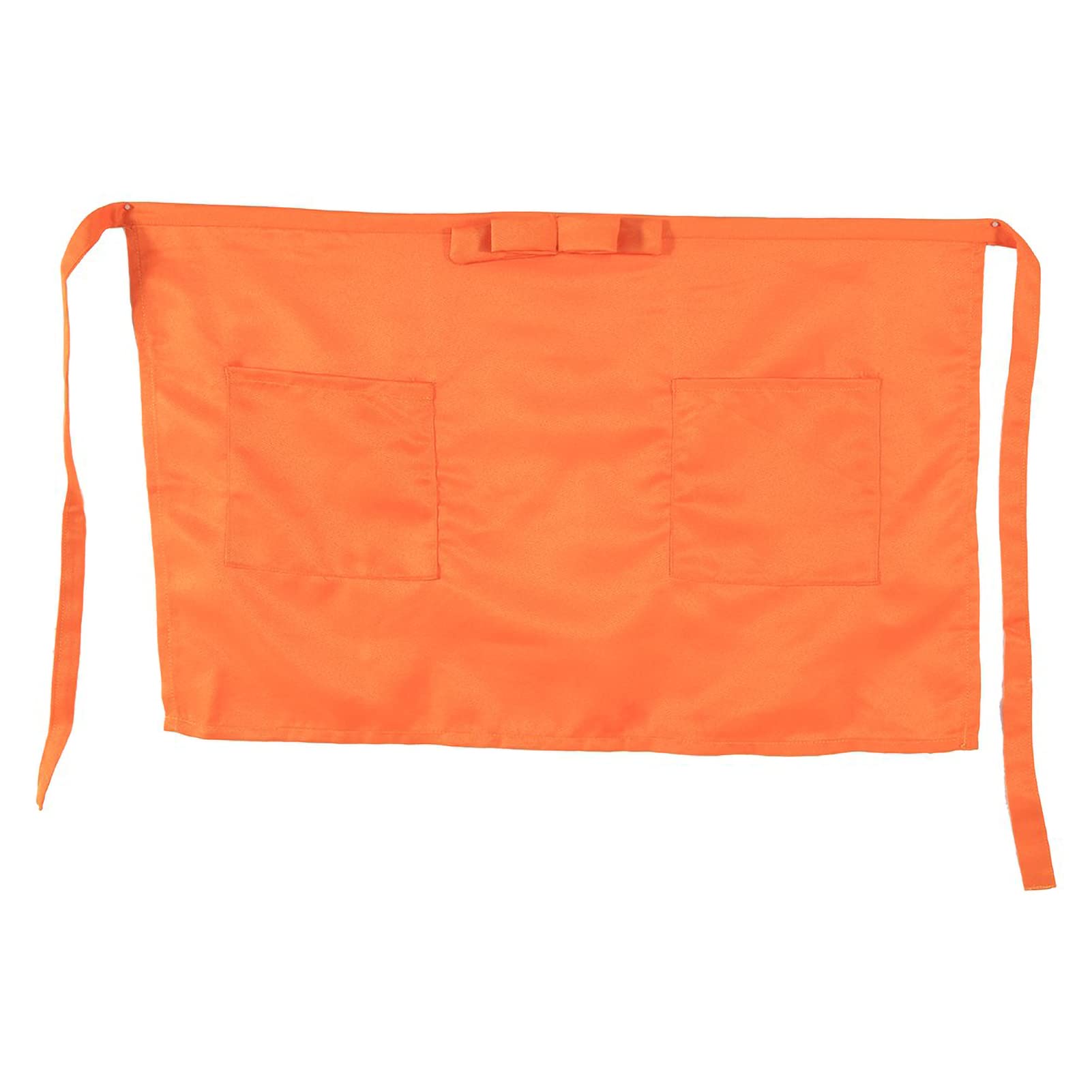 Jenngaoo Waist Aprons for Women Men,Half Short Apron Short Waist Apron With 2 Deep Pockets for Waiter Waitress -Yellow
