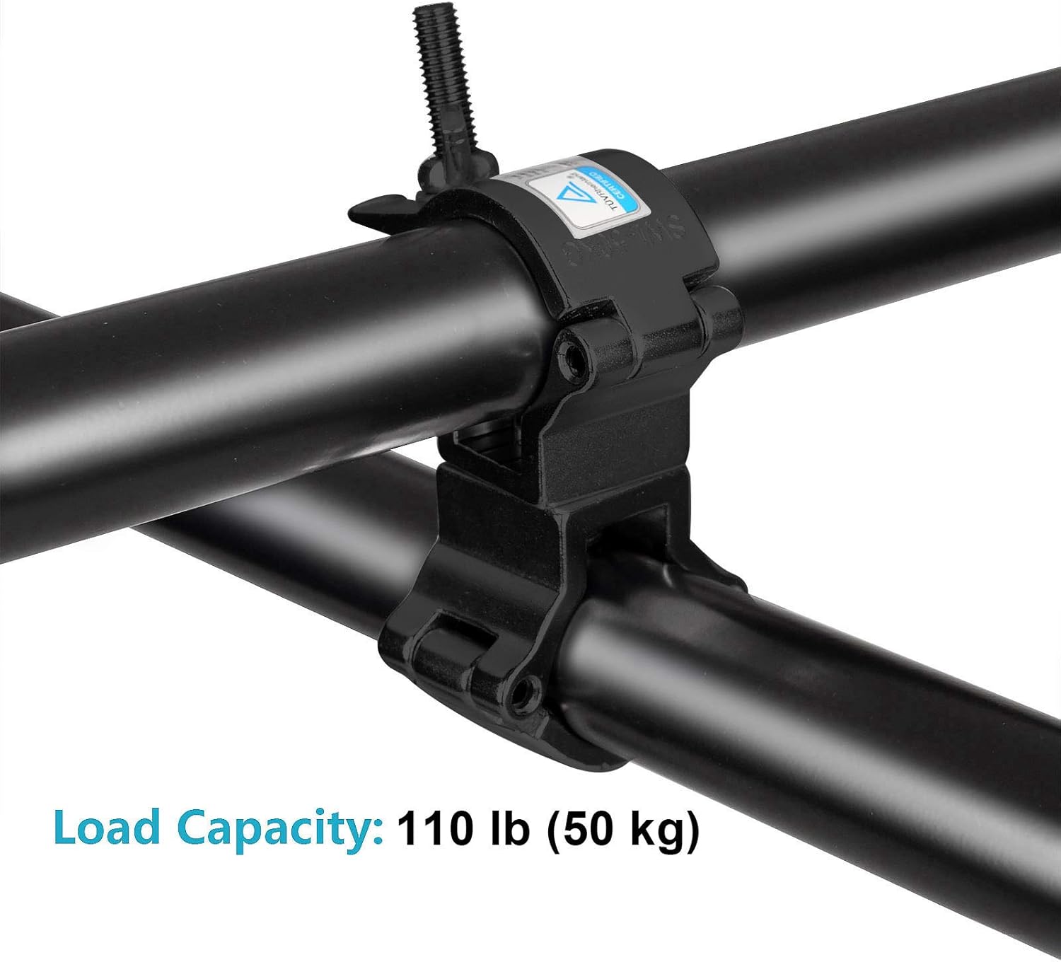 heneng 5 Pack Stage Light O Clamp Fits OD 1-1/4"-1-3/8" Pipe,Swivel Double Truss Clamps,Max Load 110 Lb, with TUV