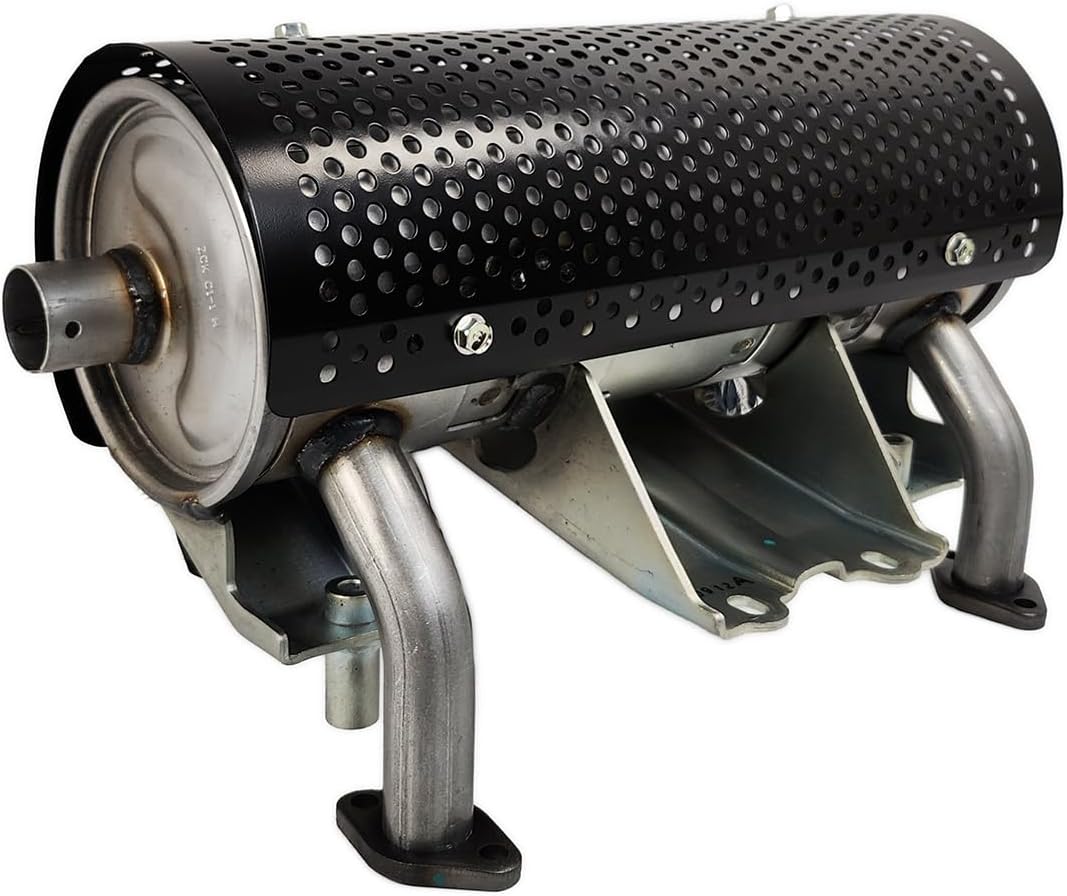 Genuine OEM Muffler Left Mount Compatible with Honda GX630, GX660, GX690, GX700, GX800 V-Twin Engines V2MFLRHIL, 660870 (If you look at the crankshaft PTO, the exhaust goes to the left) Starter Side
