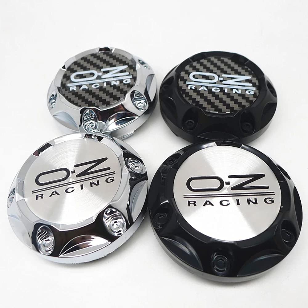 Tapacubos Centrales Para Llantas OZ Racing 60mm - Juego De 4 Piezas En Aleación Y ABS - Anticorrosión Y Fácil Instalación
