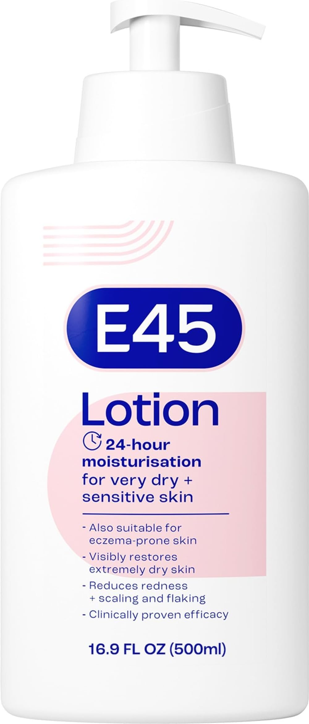 Moisturising Lotion 500 ml for Dry & Sensitive Skin - Long-Lasting Hydration Protect from Dryness, Reduce Redness - Dermatological Body Moisturiser Lotion - Body Lotion - Daily Moisturiser | Long-lasting hydration helps protect from dryness - Helps reduce redness, dermatologically tested