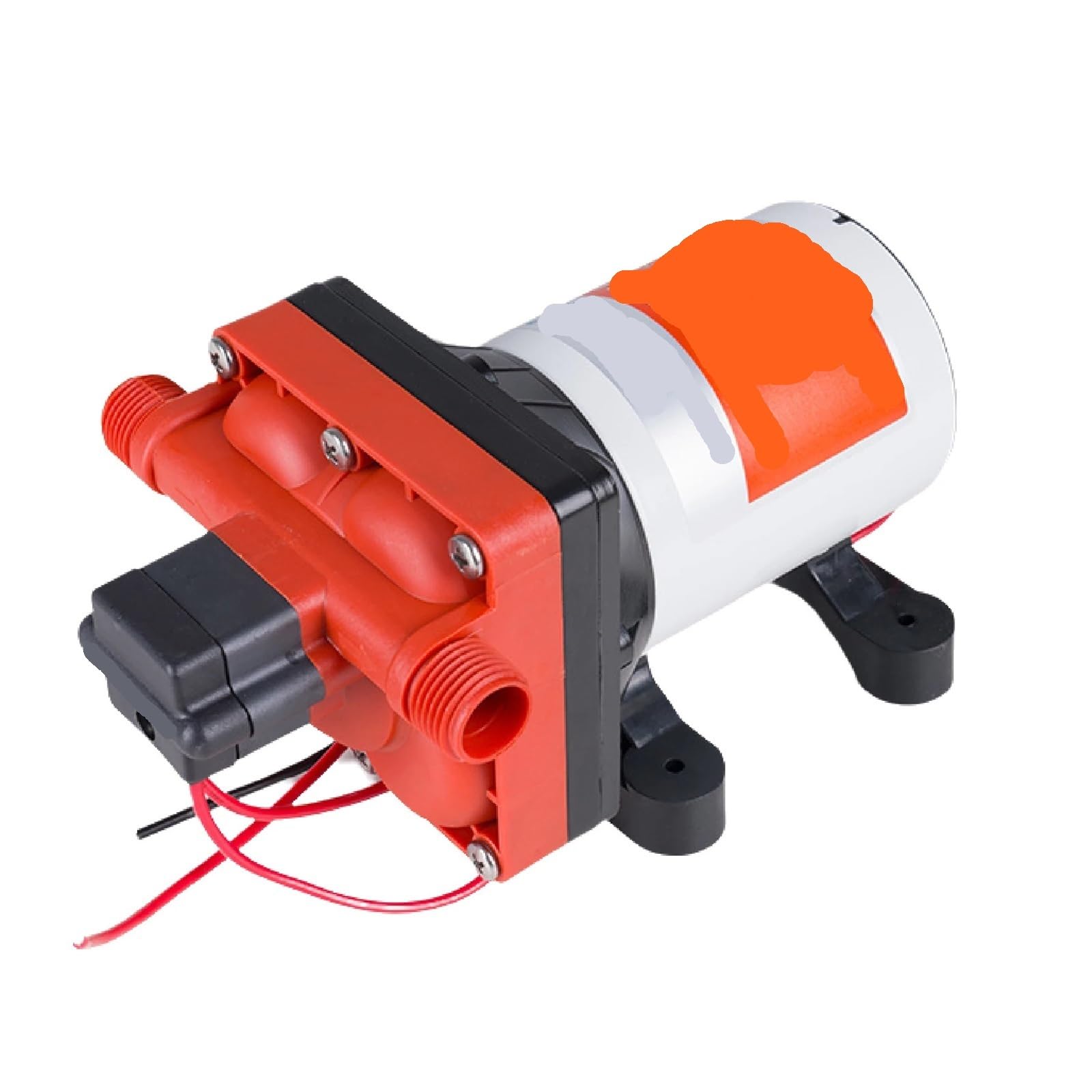 12V 7.6LPM Water Diaphragm Pump, 35PSI Self-Priming Pressure Pump