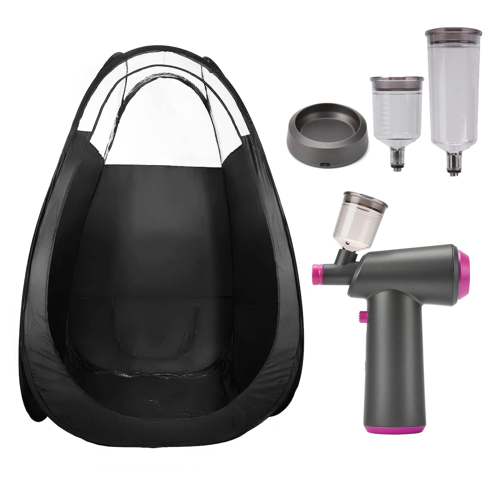 VARIPOWDERS Pop Up Spray Tanning Tent, Spray Tan Machine Gun