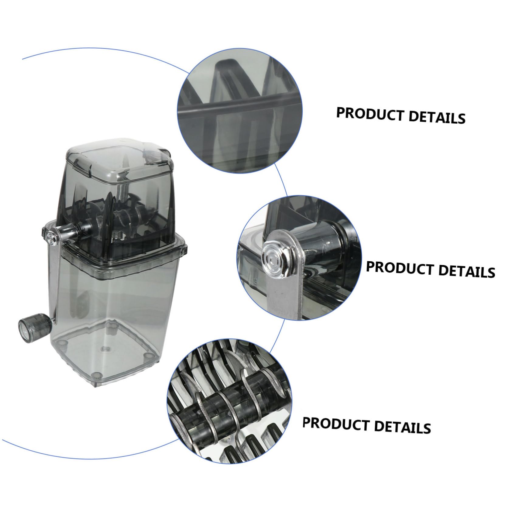 Tritaghiaccio Manuale Portatile Multi- per Ghiaccio Tritato per Cocktail Granita e Bevande Fresche Utensile Senza Elettricità