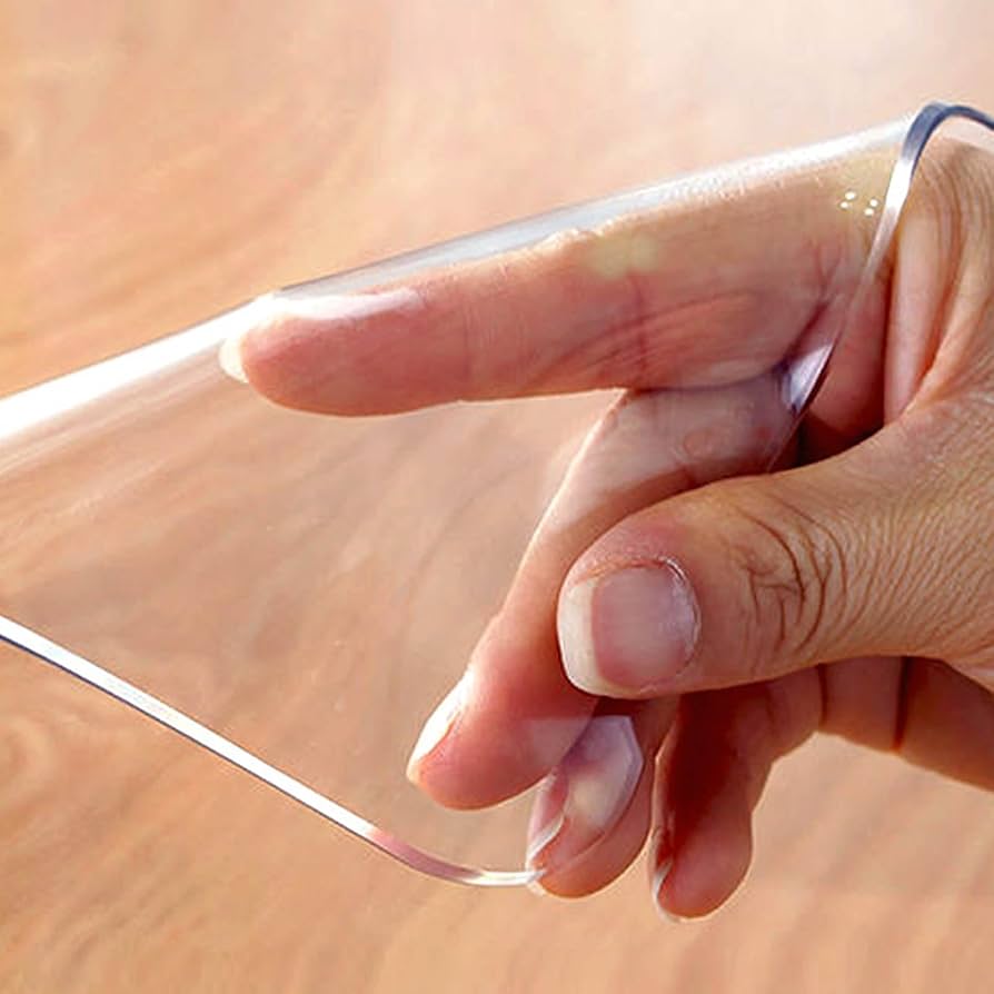 JIAJUTUI001 Tischdecke Transparent Nach Maß Transparent Tischschutz PVC Durchsichtige Tischdecke Klare Tischdecke Plastik Tischfolie Wasserdicht