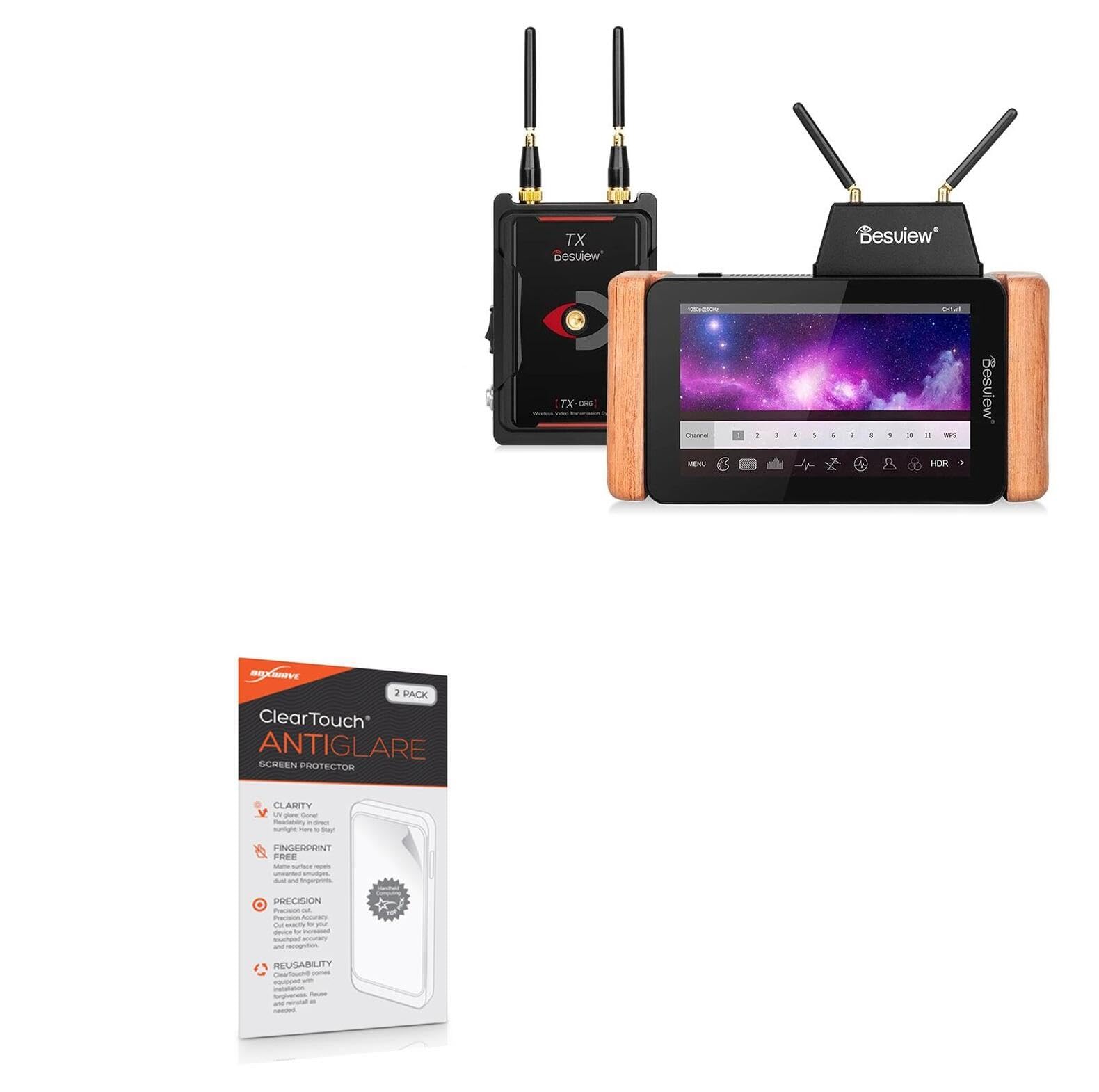 BoxWave Screen Protector Compatible with Desview Draco DR6 - ClearTouch Anti-Glare (2-Pack), Anti-Fingerprint Matte Film Skin