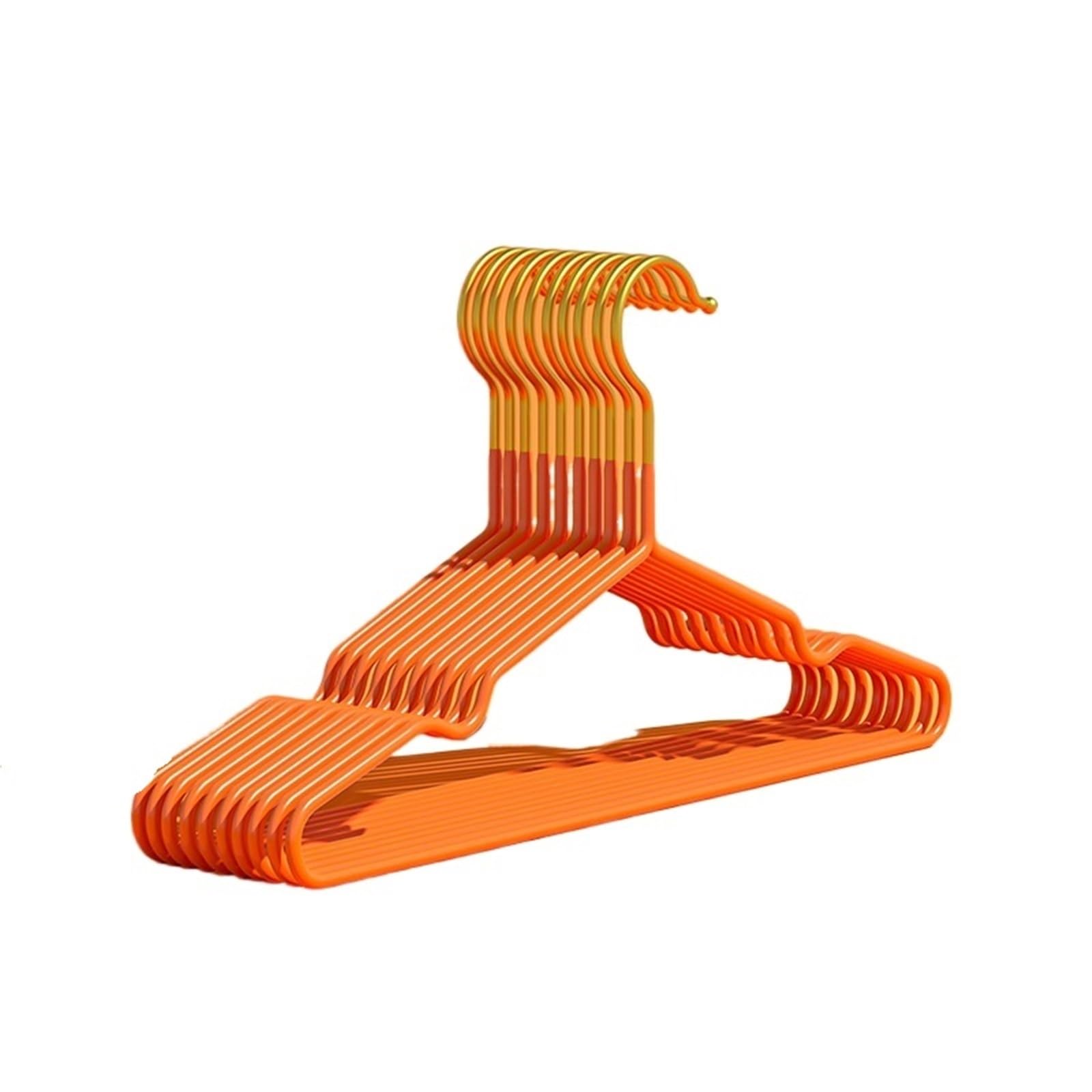 Clothes Hangers Adult Drying Rack 10-30pcs Non-Slip Hanger Metal Clothes Organizer Space Saving Multipurpose Drier And Sturdy 40cm(Orange,30pcs)