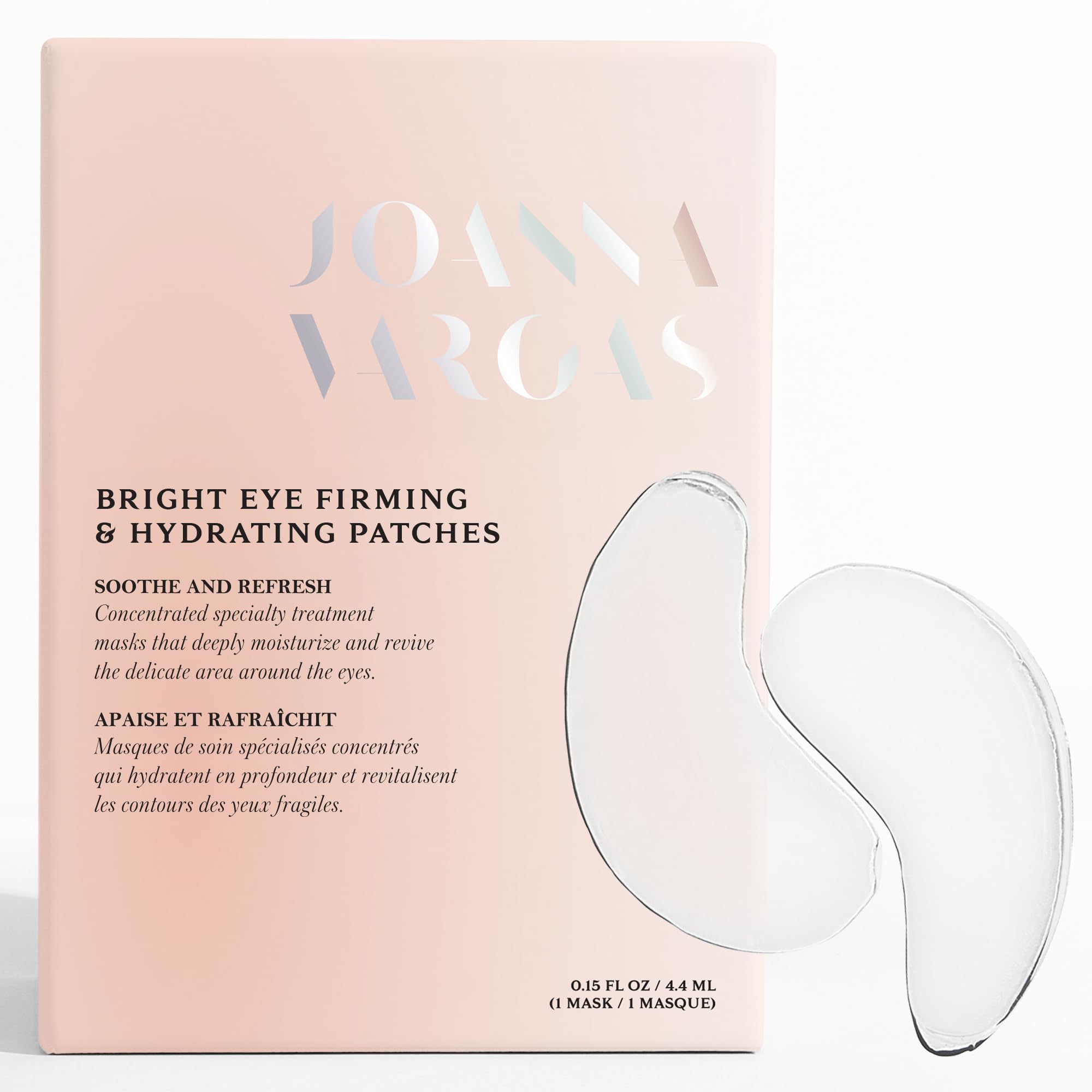 Joanna Vargas Bright Eye Firming Mask - Concentrated Under Eye Patches with Hyaluronic Acid and Peptides for Deep Hydration