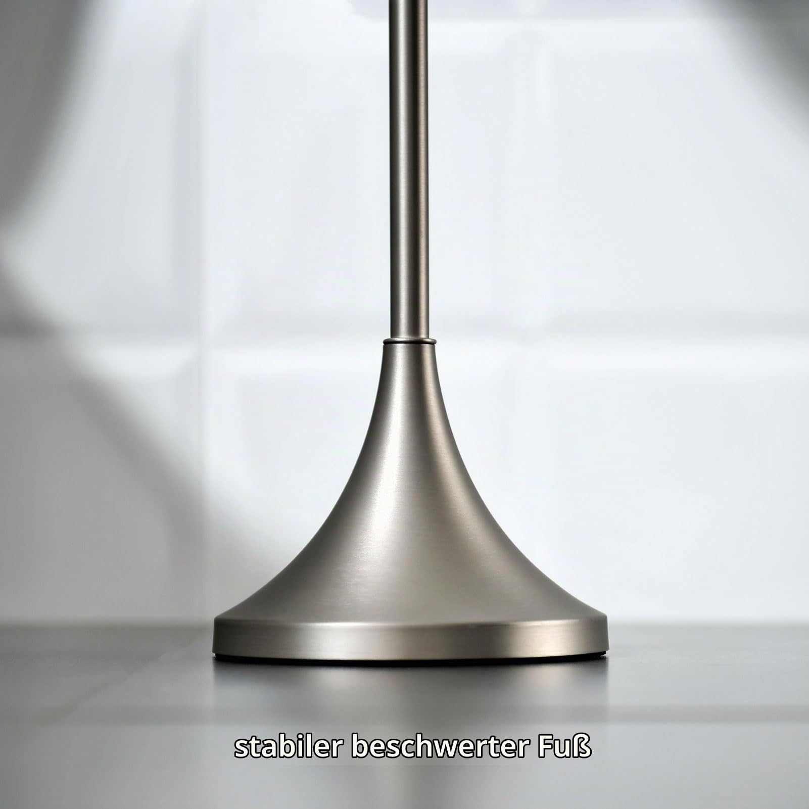 simpletome Toilettenpapierhalter Stehend, Stabile, Gewichtete Basis, Modernes, Schlichtes, Stromlinienförmiges Design (Nickel) | teure vernickelung | aluminiumlegierung topringgriff zum einfachen bewegen | freistehende badezimmer-bodendeko