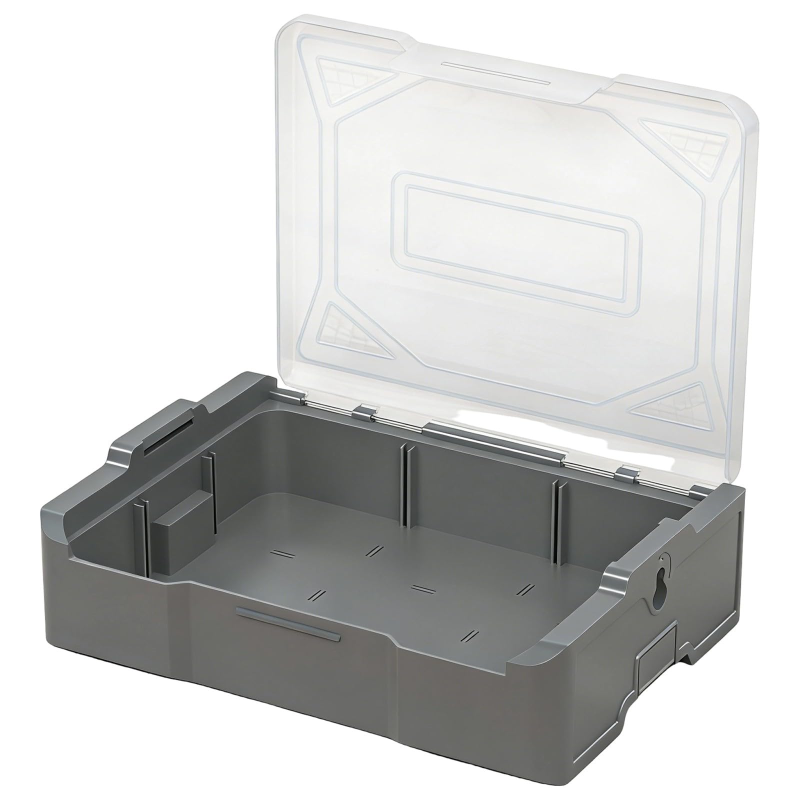 Easy Stackable Bin for Parts Organization Nestable Box and Removable Dividers Stackable Container for Organizing