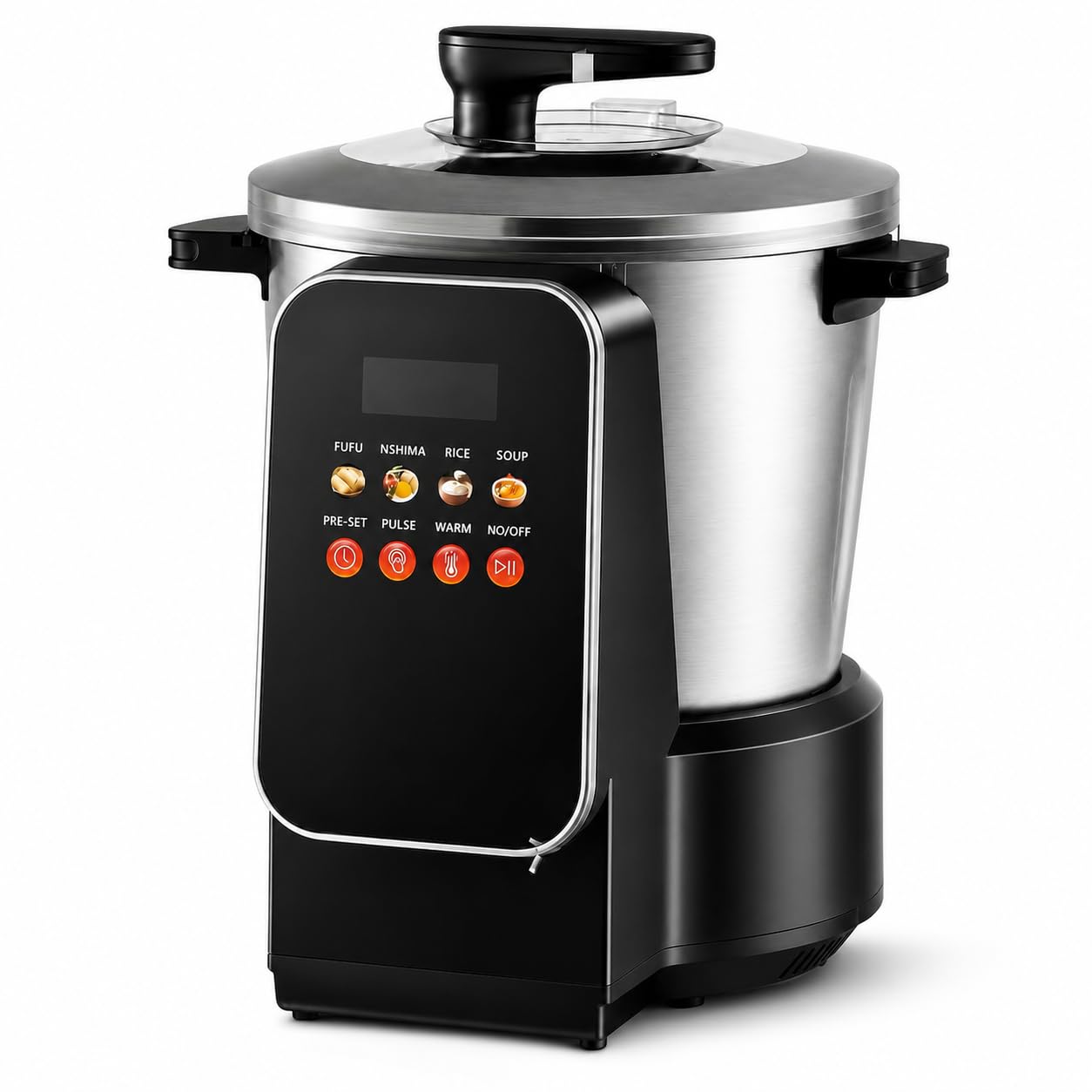 Fufu Maker automatique 6 L, 900 W Yam Pounder avec contrôle tactile LED