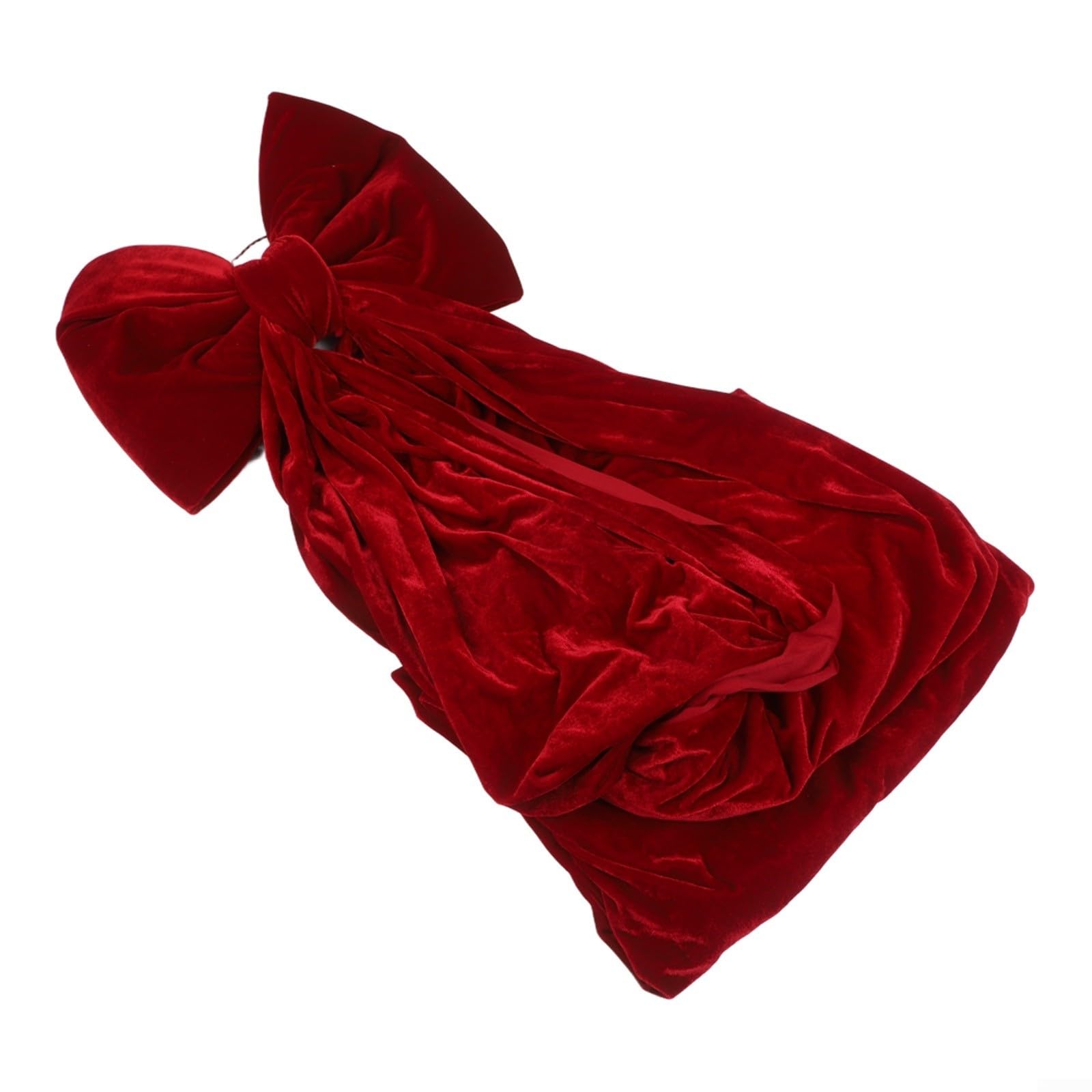 Fiocco natalizio in morbido velluto, 38,1 x 200,7 cm, per decorazioni