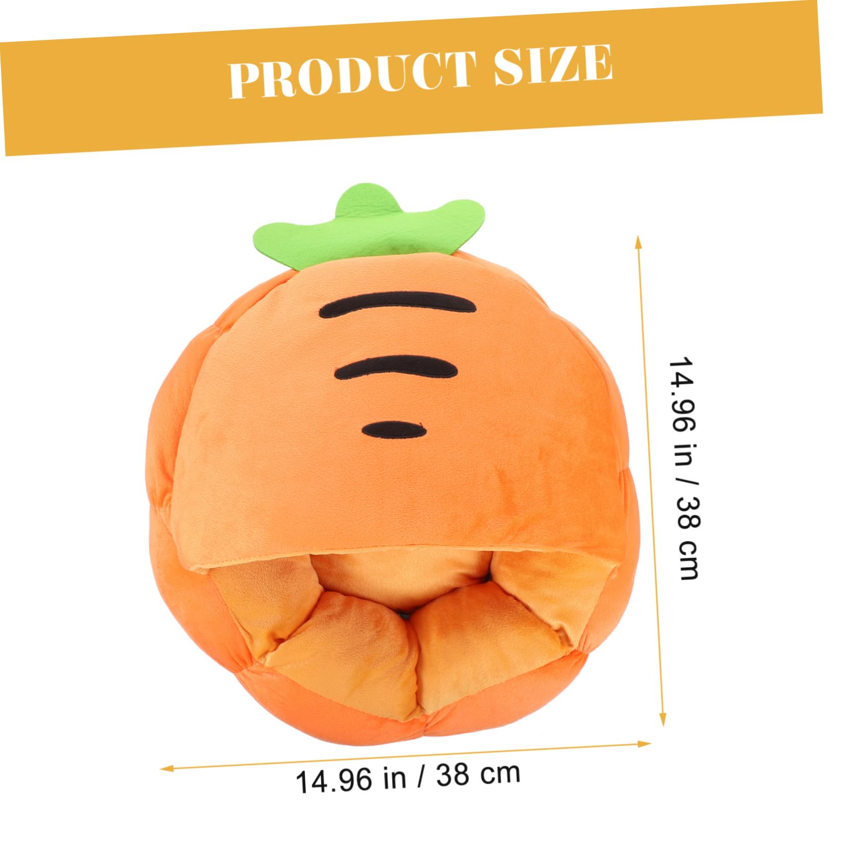 GRIRIW Winter Warmth Cat Bed Cozy Carrot Shaped Pet Mat Indoor Dog Sofa Mat Washable Puppy Cushion Versatile Dog Sleeping Bed for Cats and Dogs