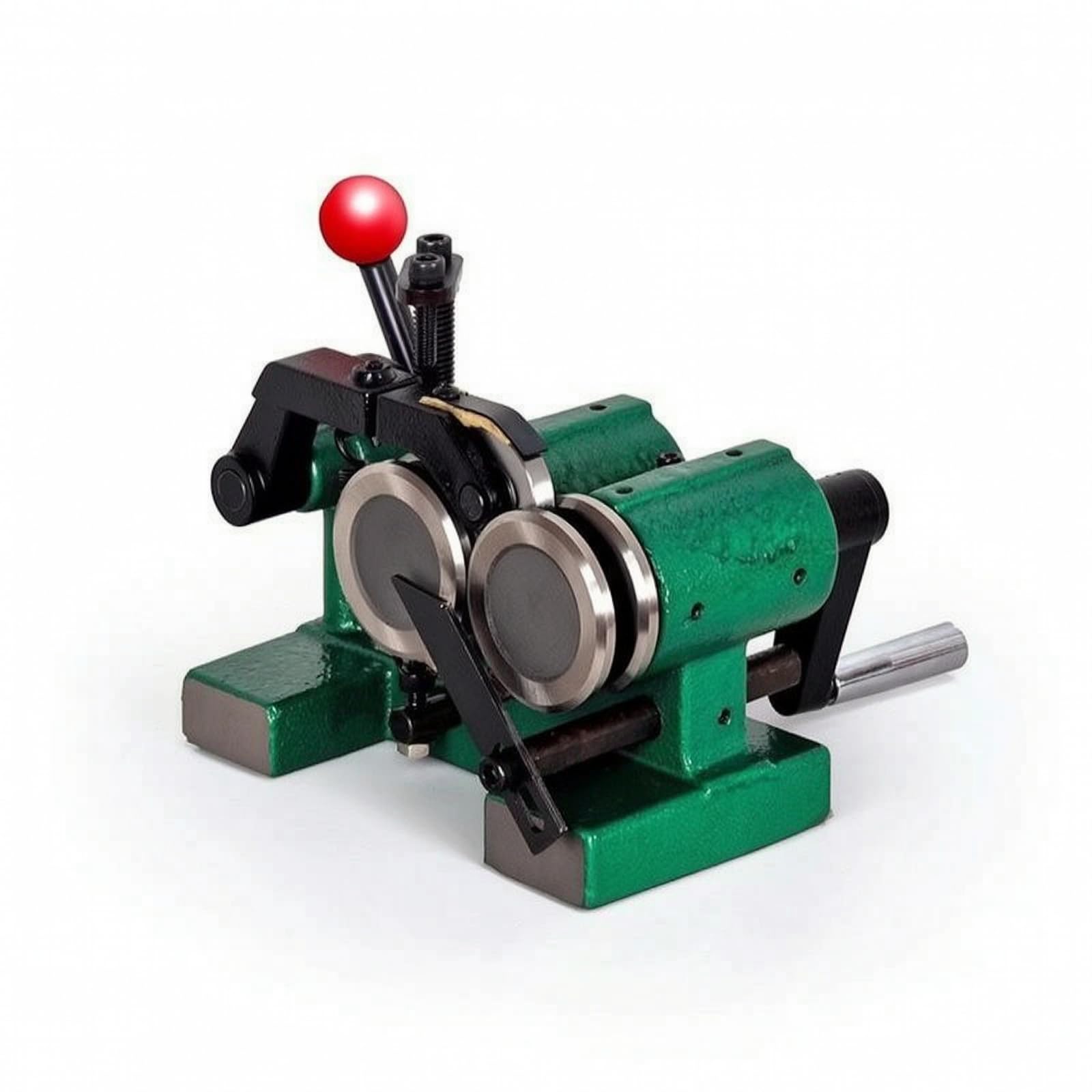 Macchina per Stampaggio a Punzoni Dispositivo Rettifica Manuale Mandrino a Tre Ganasce Morsa Banco Meccanico con Cinghia E Piastra Base Gamma, 0.008