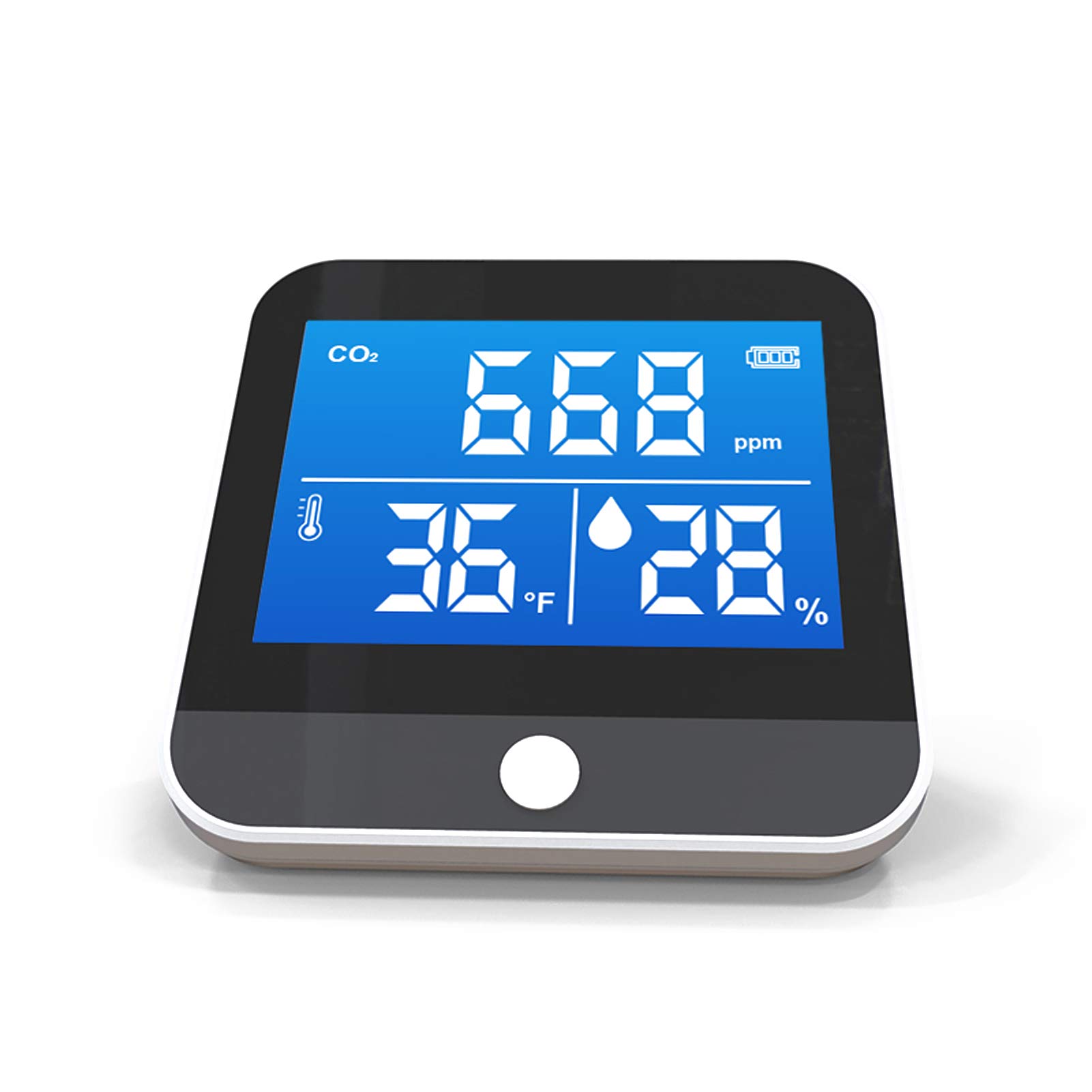 DM306C - Monitor de temperatura y humedad de CO2 portátil, detector multifuncional infrarrojo NDIR, para escritorio, hogar, herramientas de detección altamente precisas, eficiente