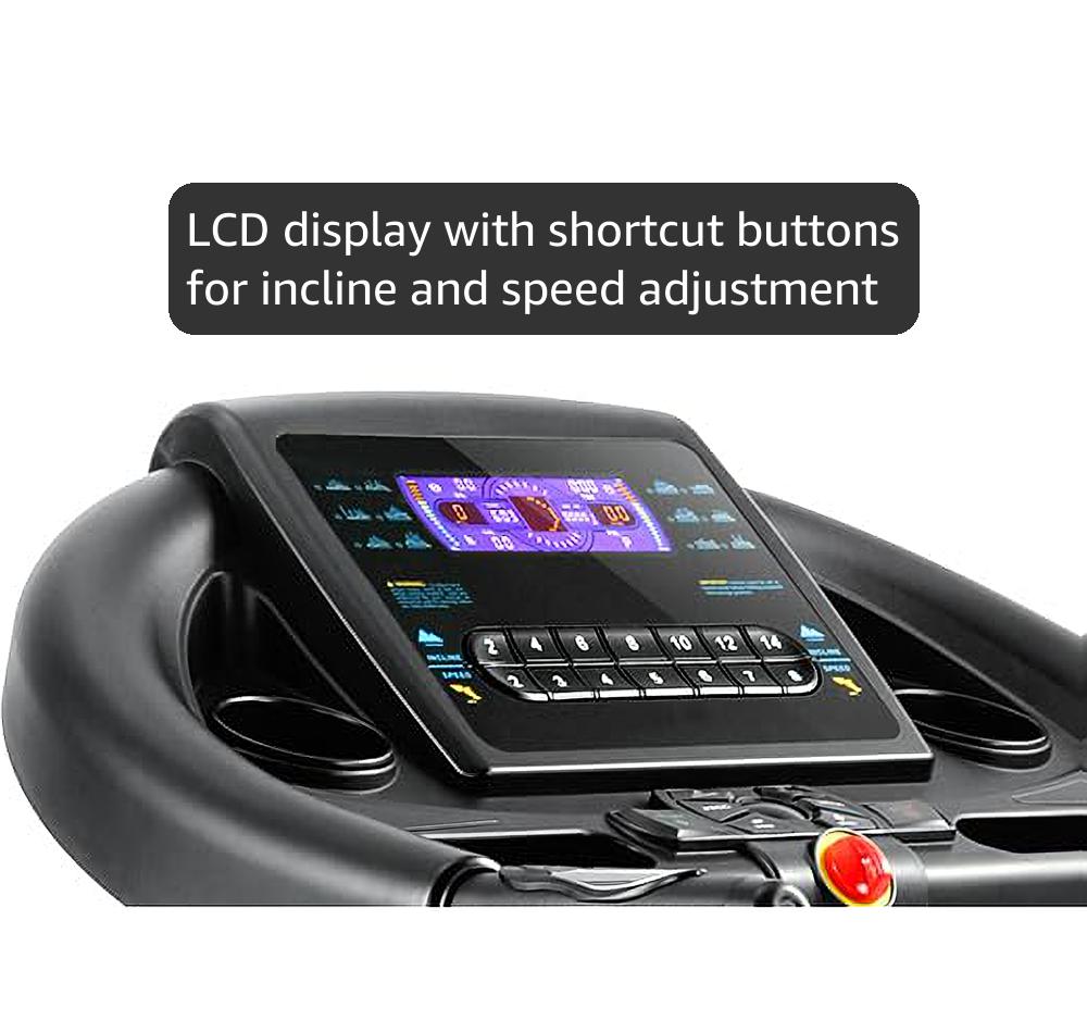 THERUN Incline Treadmill for Running and Walking, 300 lbs Weight Capacity Folding Treadmill with 0-15% Auto Incline, Wide Belt, 3.5HP, App, Heart Rate