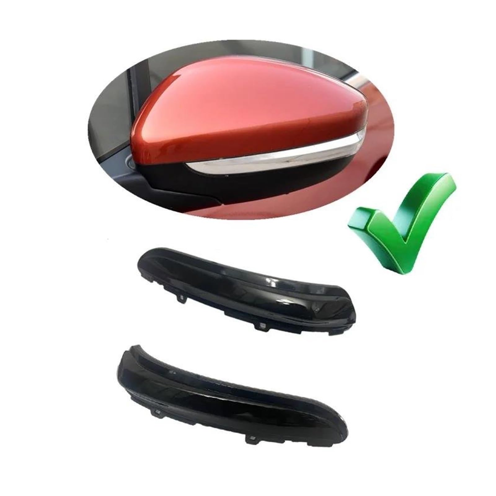 Genérico Intermitente Para CITROEN C4 para Cactus 2018 2019 2020 2021 2022 2023 indicador secuencial LED dinámico espejo luz señal giro lámpara Luz Señal Giro