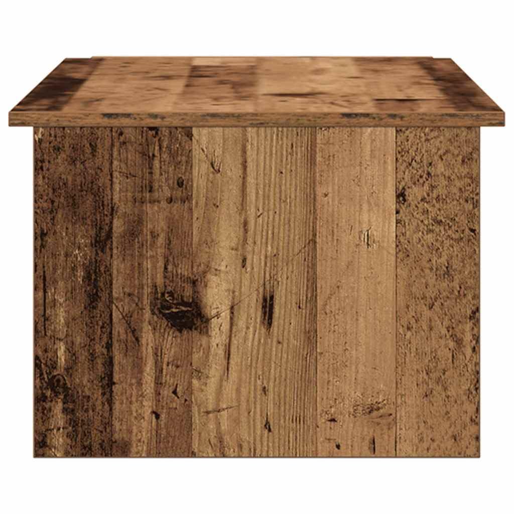 Genérico Mesa de centro Madera de Ingeniería 150x50x35 cm | Superficie lisa, resistente a la humedad, gran espacio de almacenamiento, fácil de limpiar