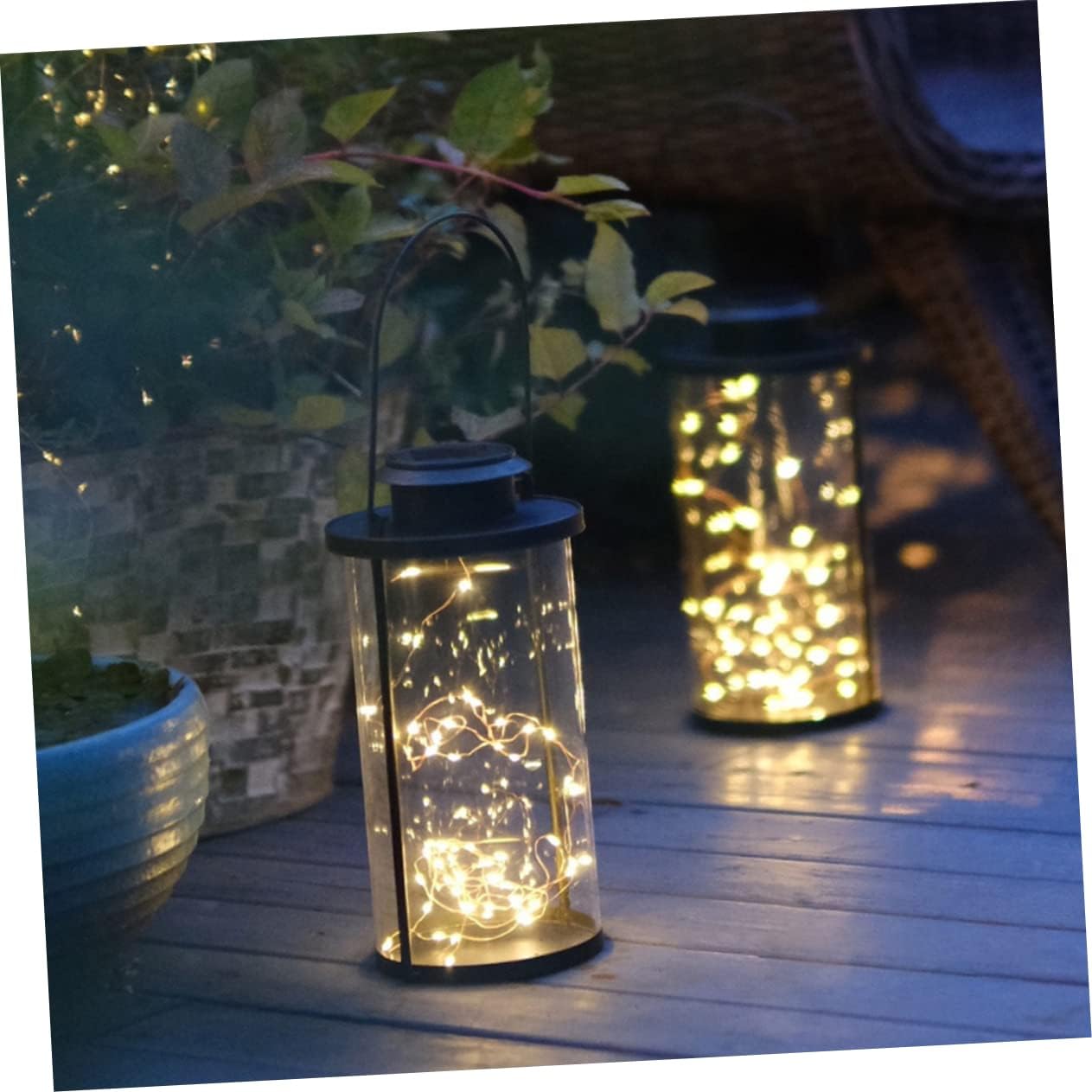NUOBESTY Fairy Lights Solar Lantern LED Wire String Lights for Outdoor Garden Patio and Camping Creative Solar Garden Decoration with Automatic Dusk Activation