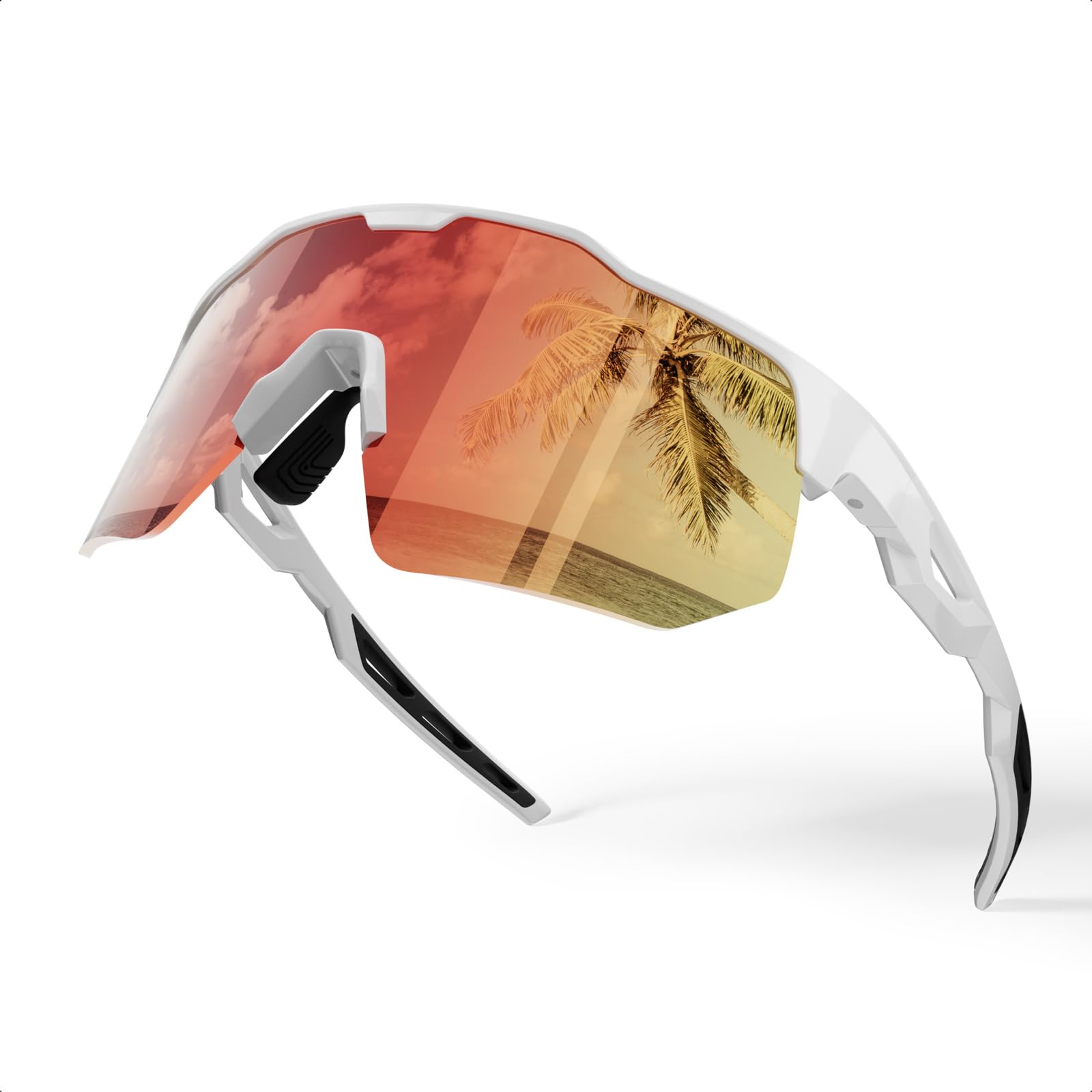 HAAYOT Polaryzacyjne sportowe okulary przeciwsłoneczne dla mężczyzn kobiet ochrona przed promieniowaniem UV baseball jazda na rowerze bieganie jazda okulary wędkarskie