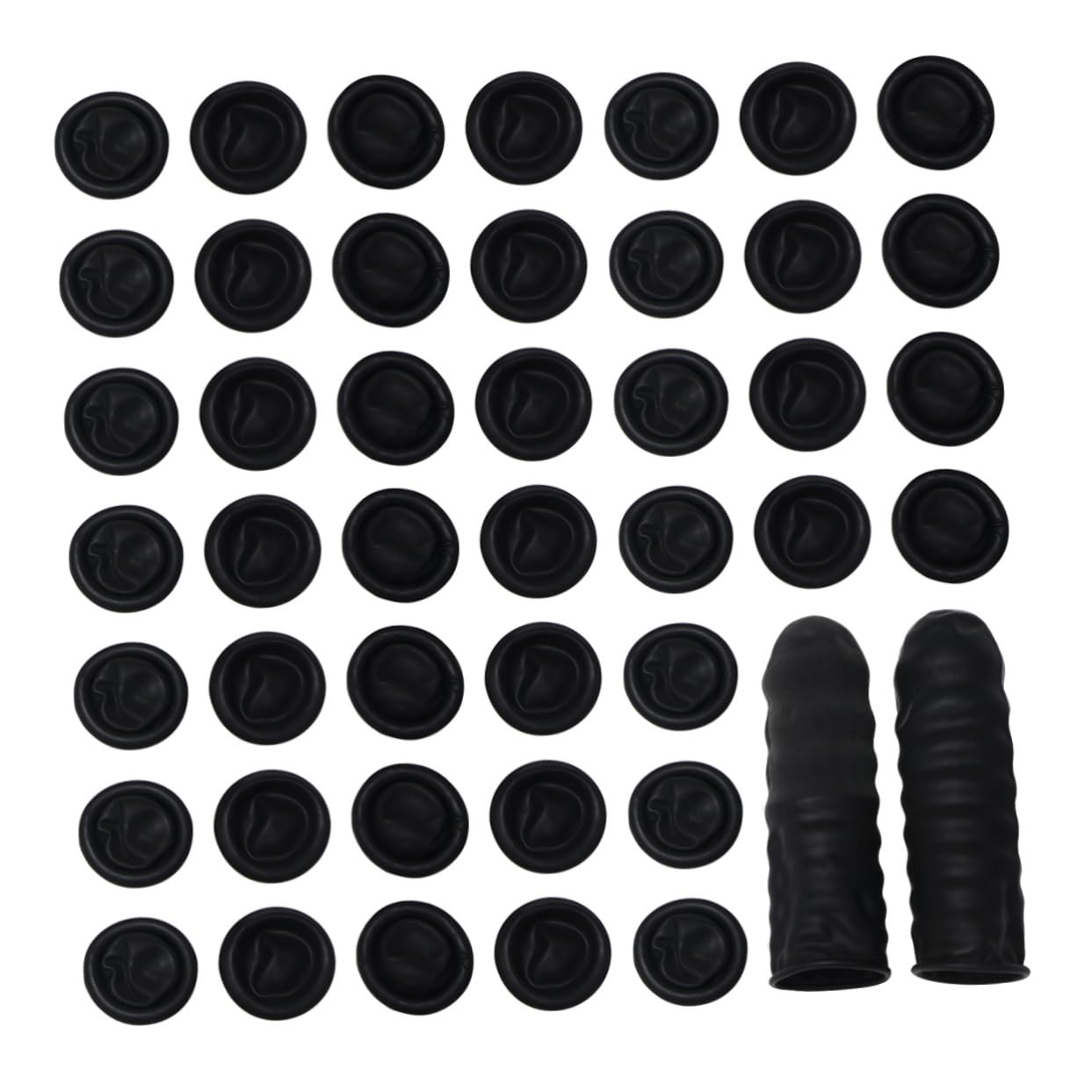 FOMIYES 1000pcs Roll Workshop Fingers Cover Anti-Static Finger Cots Cotton Finger Cover Protective Finger Caps Cover Fingers Finger Thumb Cots Mittens Factory Fingers Cover Black