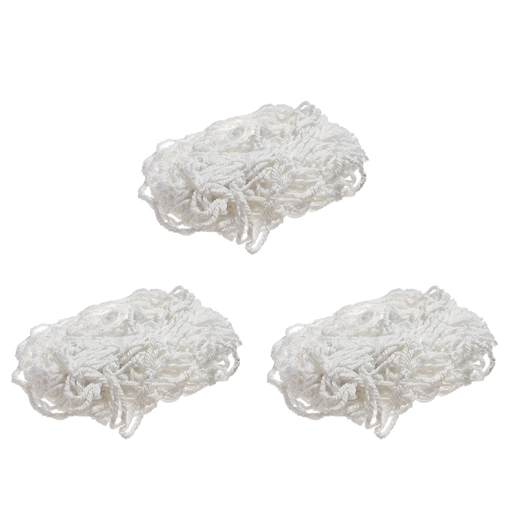 Cwmiibili 3pcs 24X8FT Full Size Soccer Goal Net Sports Football Post Netting Training Backyard