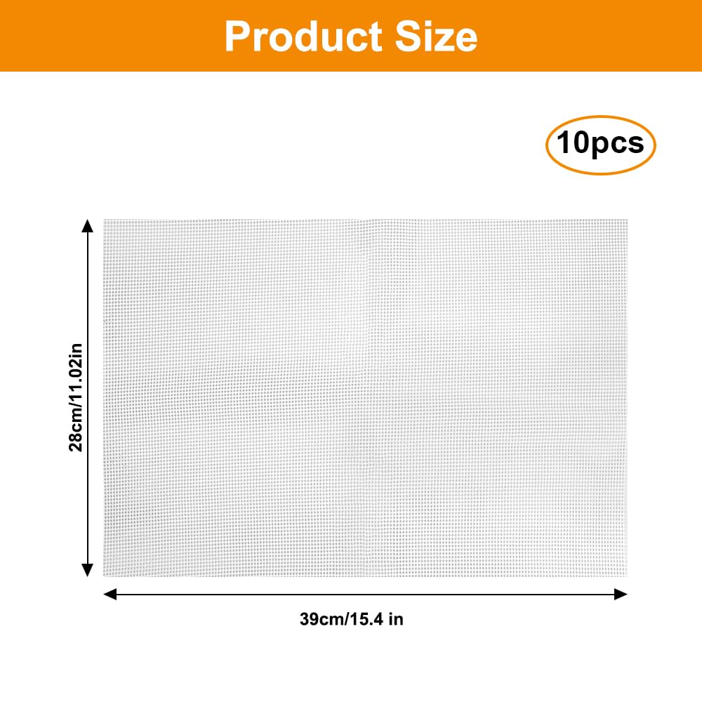 Kwasyo 10 Pièces Feuilles De Déshydrateur Carrées En Silicone Tapis De