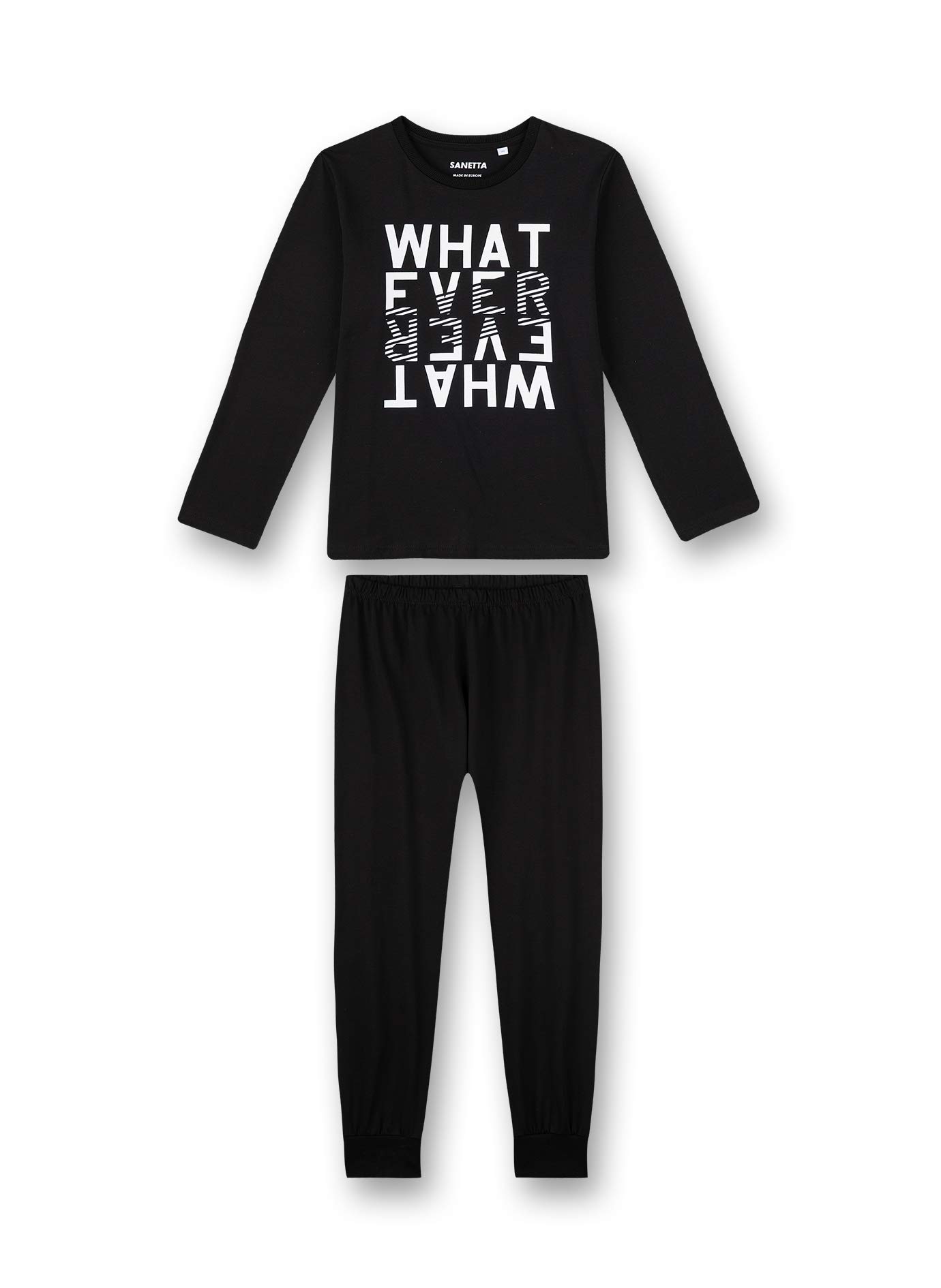 Sanetta Boy's Schlafanzug lang schwarz Pajama Set