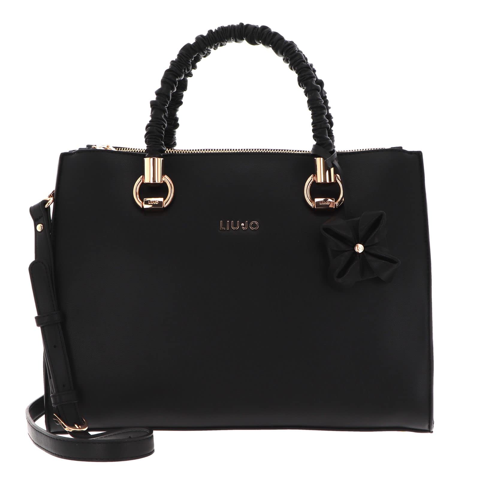 LIU JO WOMAN Handbag with Logo Black Model LIUNF1004 E0040