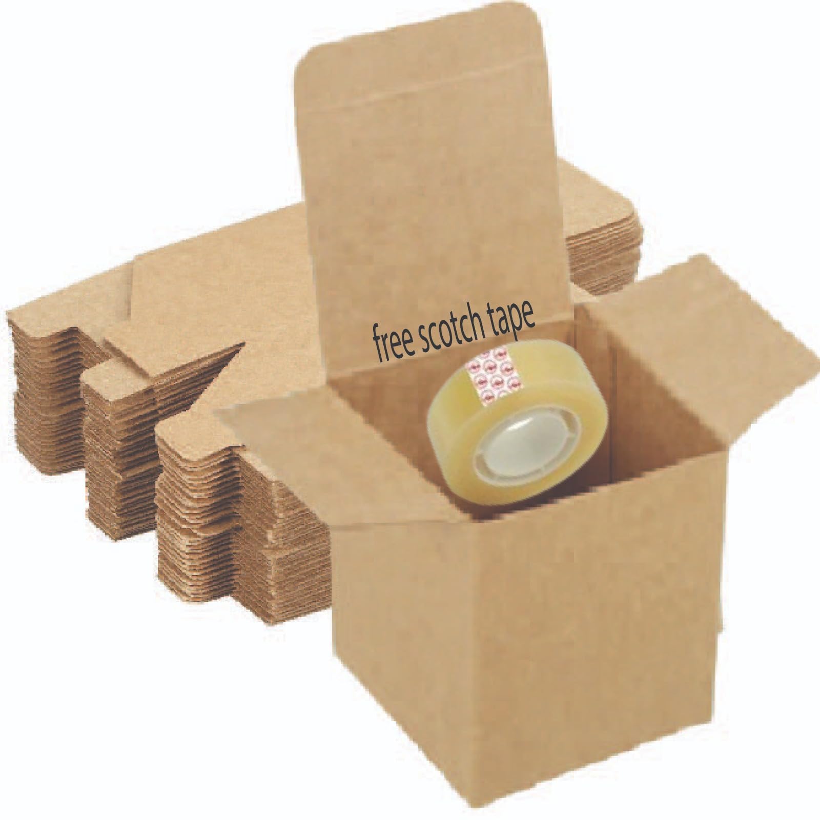 Small Empty Brown Corrugated Box, Card-board and Kraft Box for Art-Craft Hand-craft, Gift, Souvenirs, Birthday, Wedding, Christmas (Rectangular (11x8x8) 25pcs.)