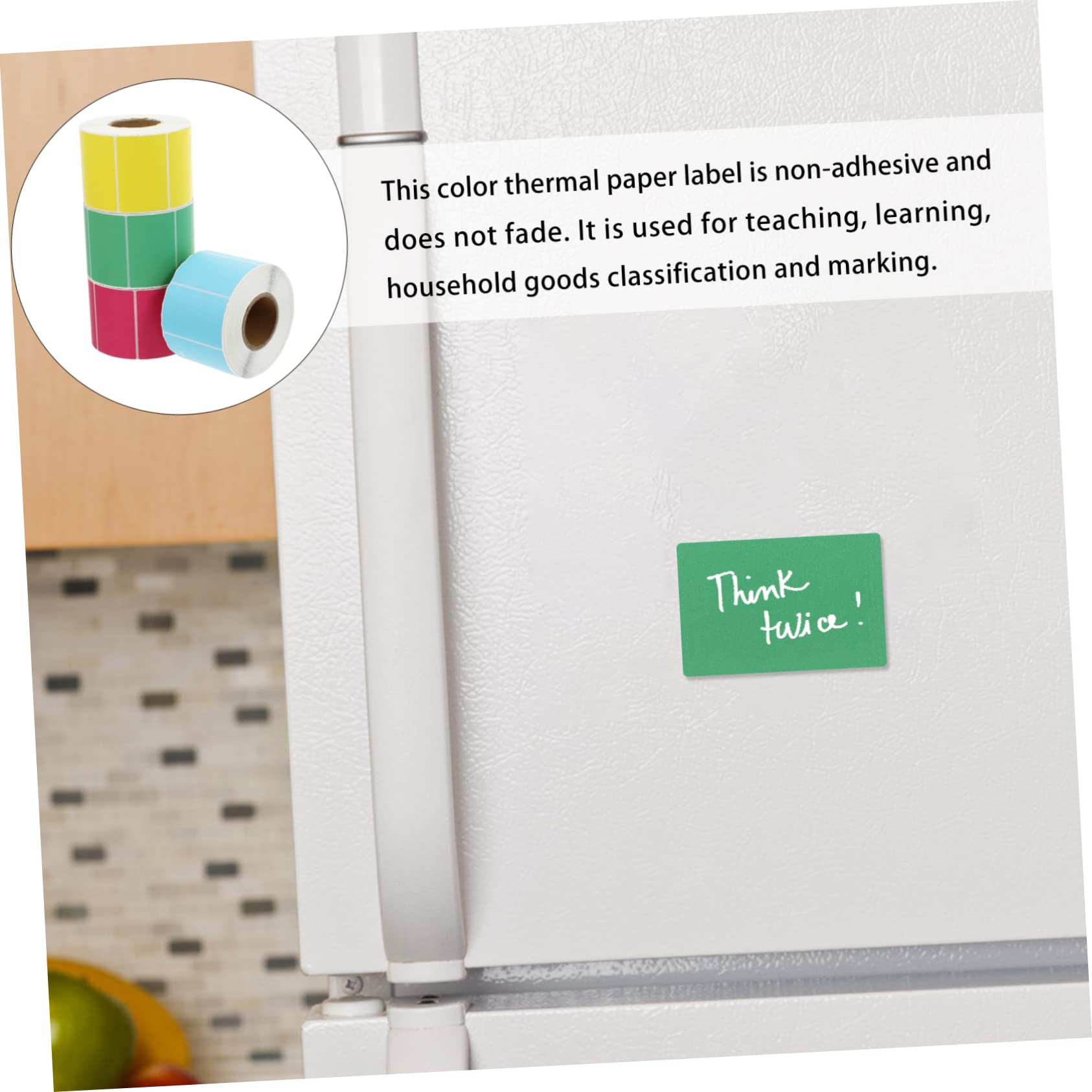ARTIBETTER 4rollen Ölbeständige Selbstklebende Etiketten Beschreibbare Thermotransfer-preislabels Für Flaschen Pflanzen Und Namensschilder